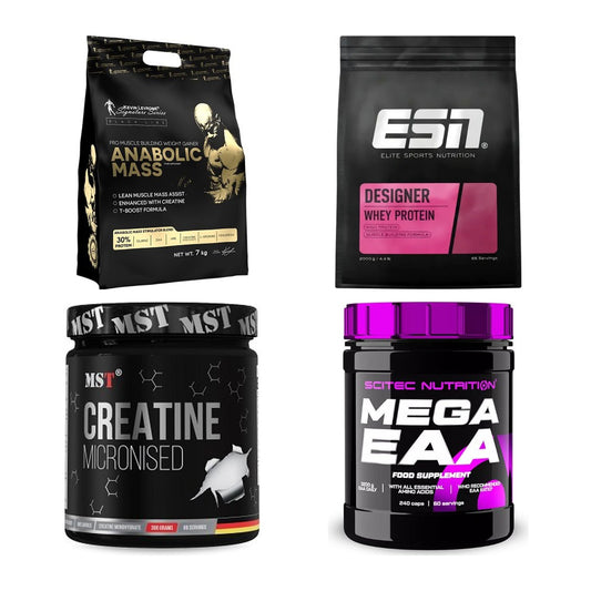 Masseaufbau für Fortgeschrittene: Kevin Levrone Anabolic + 3 weitere – alle enthaltenen Artikel