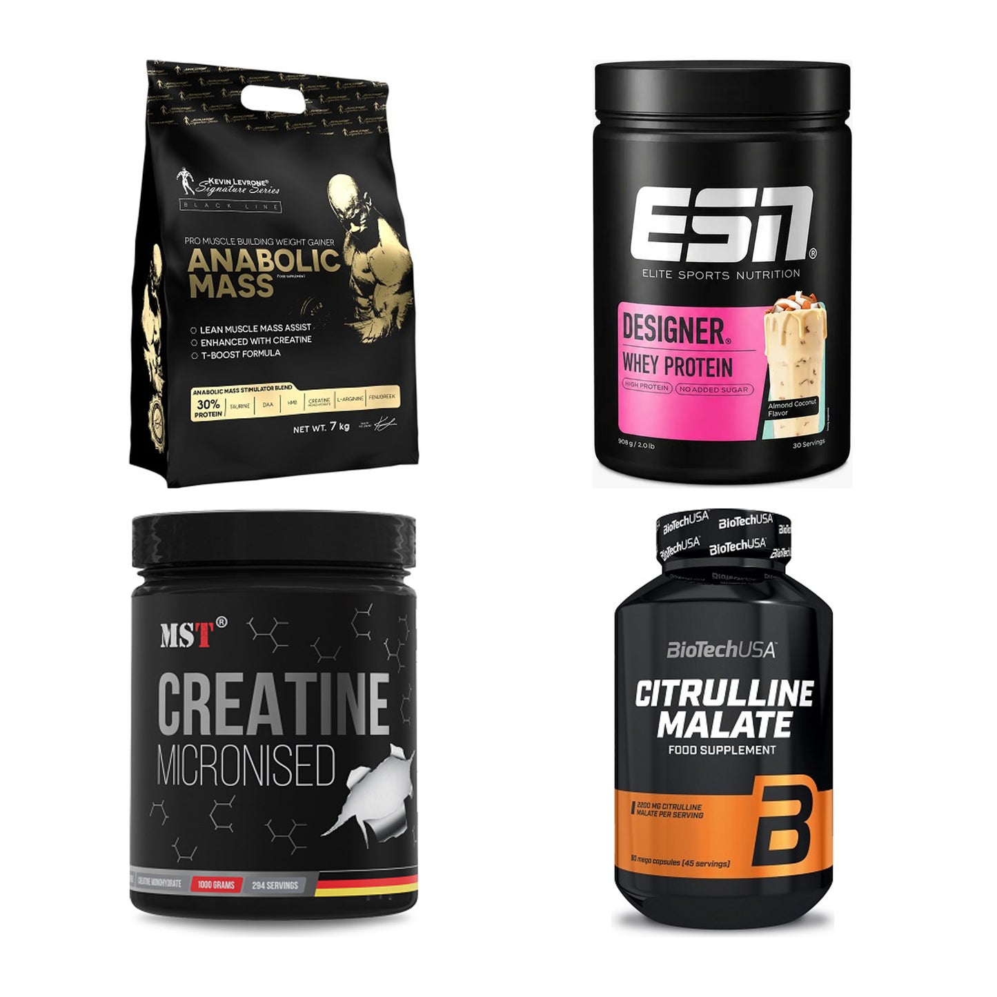 Masseaufbau für Fortgeschrittene: Kevin Levrone Anabolic + 3 weitere – alle enthaltenen Artikel