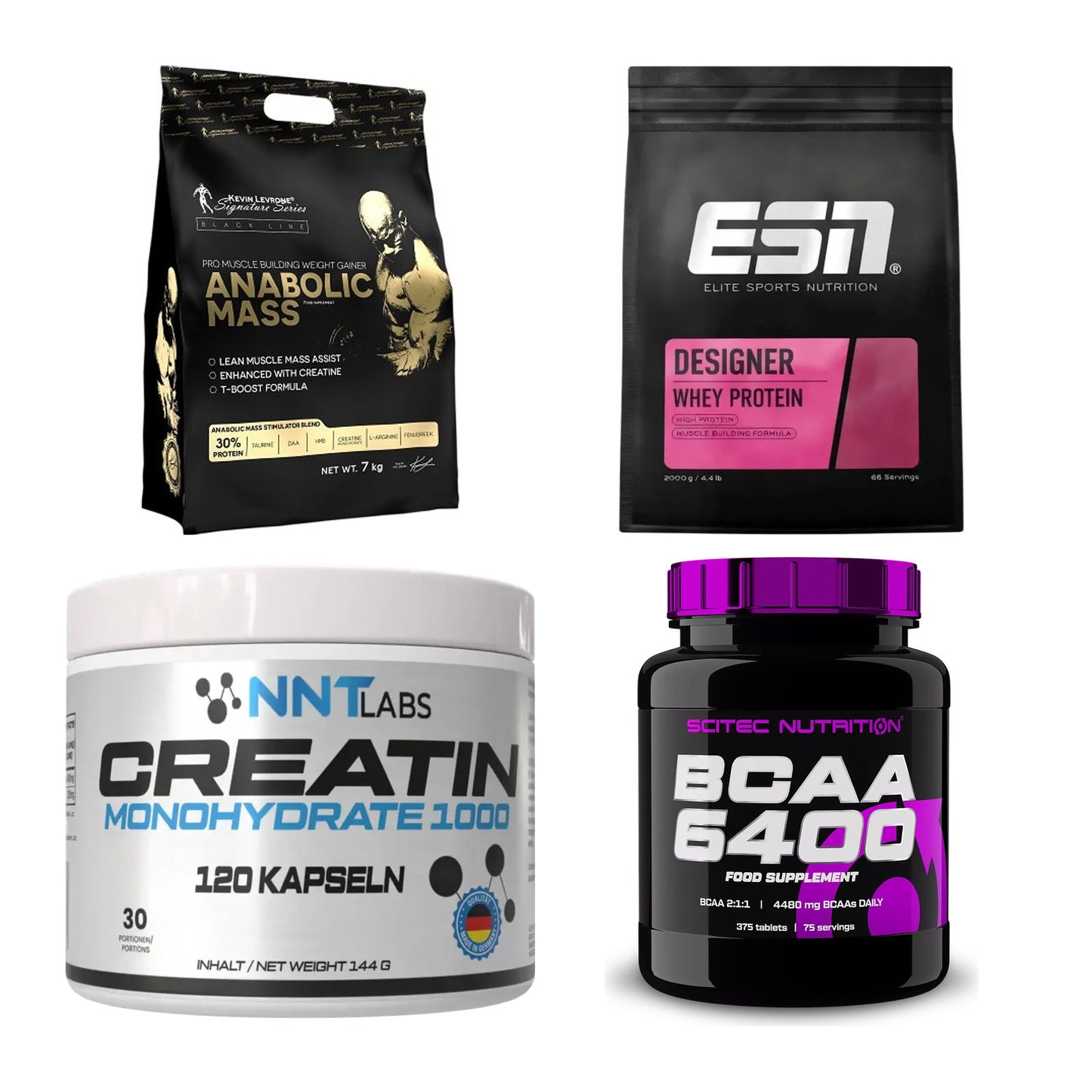 Masseaufbau für Fortgeschrittene: Kevin Levrone Anabolic + 3 weitere – alle enthaltenen Artikel