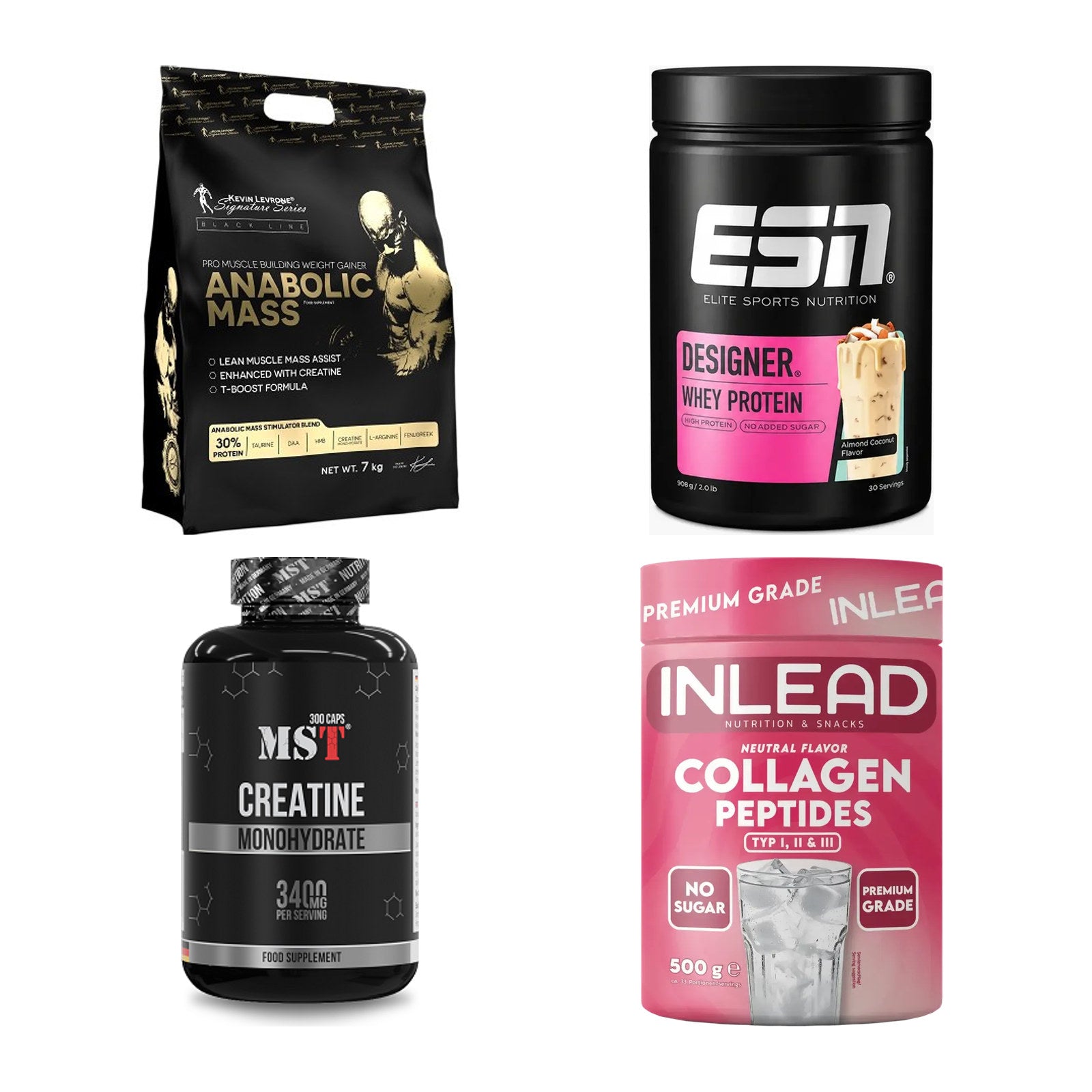 Masseaufbau für Fortgeschrittene: Kevin Levrone Anabolic + 3 weitere – alle enthaltenen Artikel