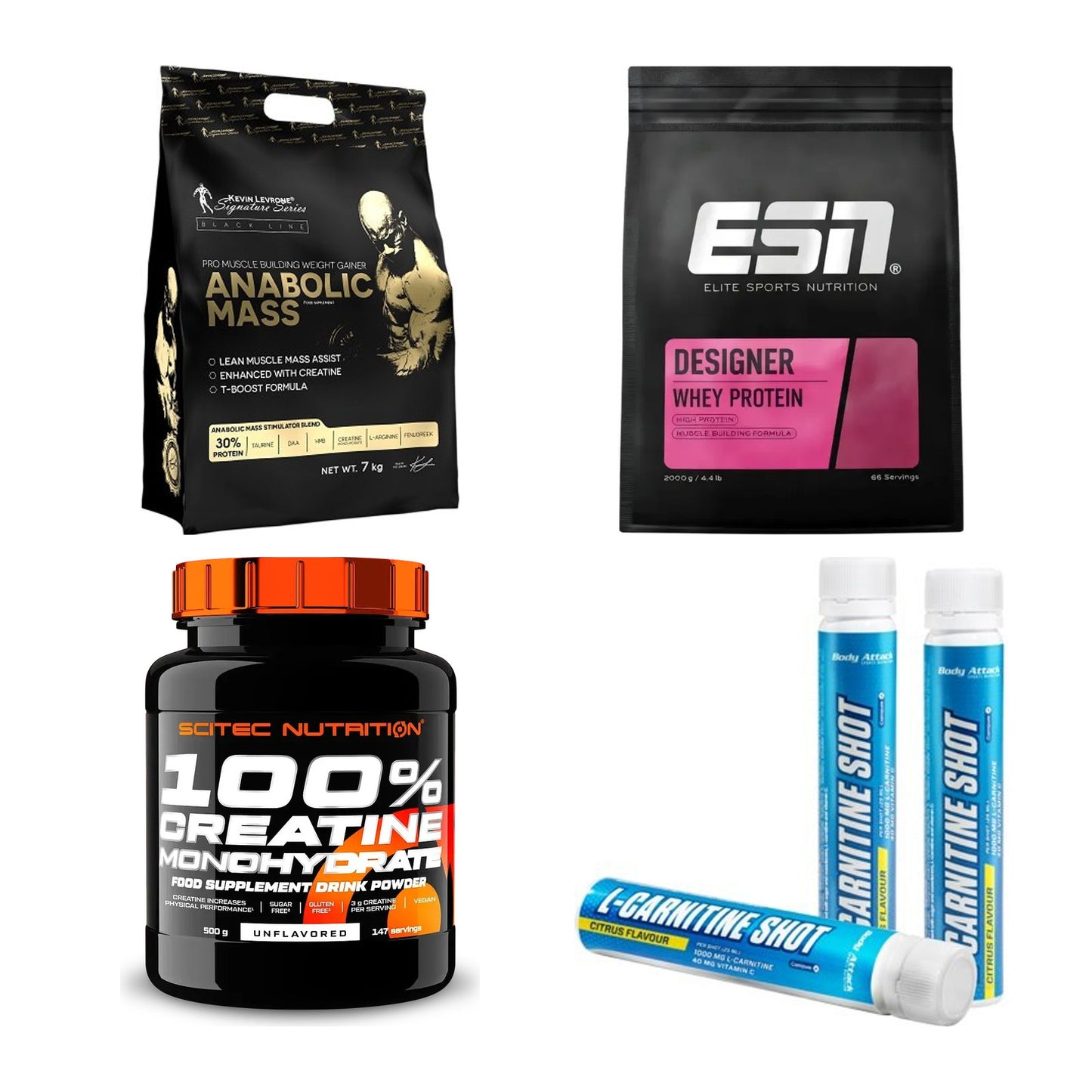 Masseaufbau für Fortgeschrittene: Kevin Levrone Anabolic + 3 weitere – alle enthaltenen Artikel