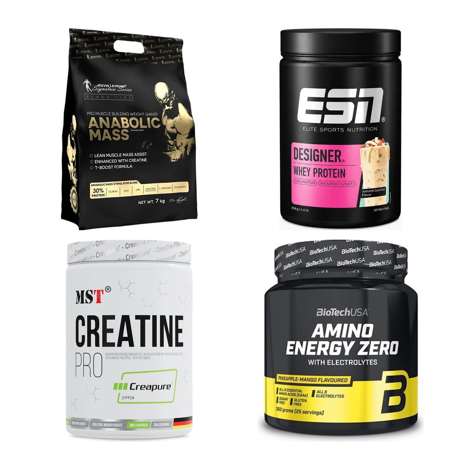 Masseaufbau für Fortgeschrittene: Kevin Levrone Anabolic + 3 weitere – alle enthaltenen Artikel