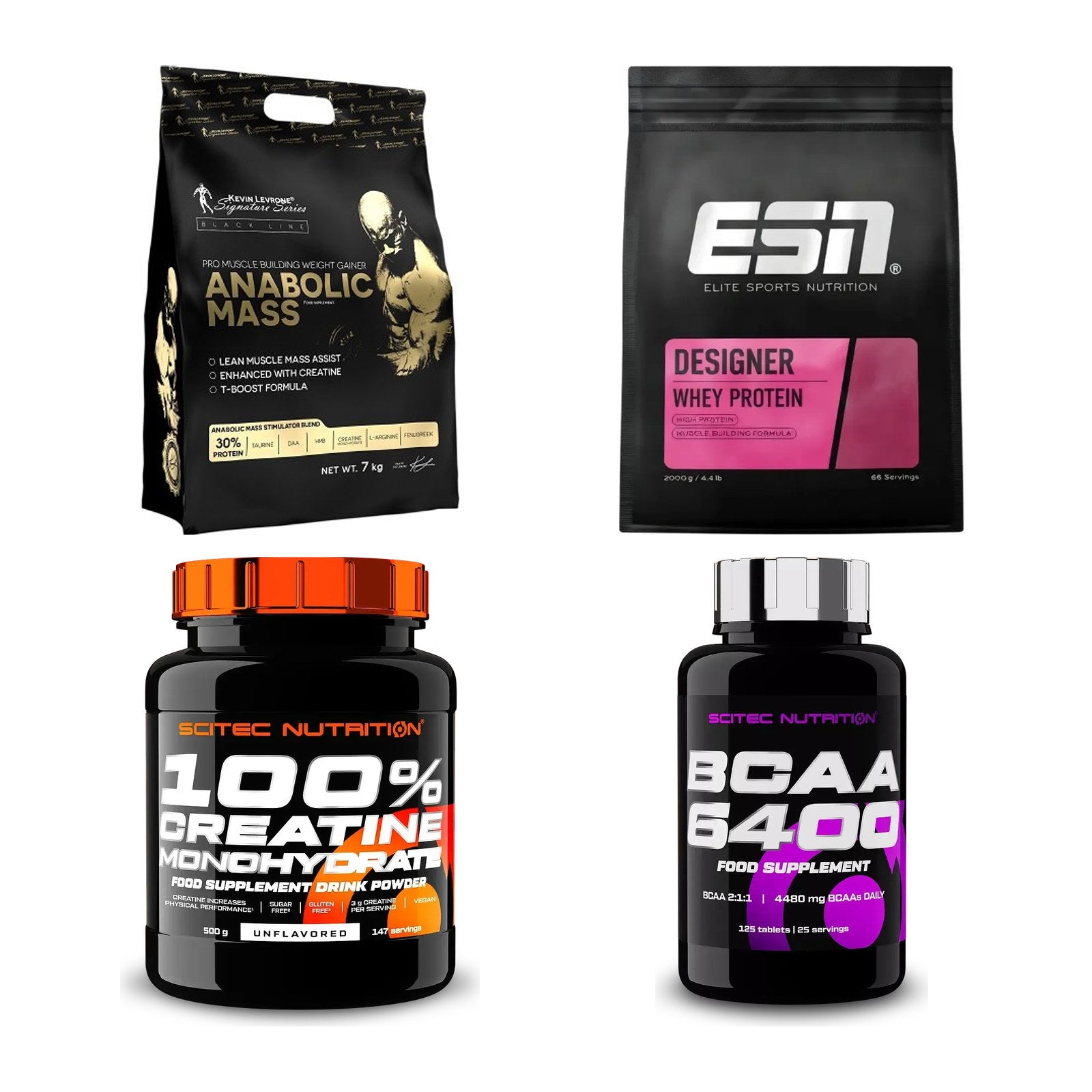 Masseaufbau für Fortgeschrittene: Kevin Levrone Anabolic + 3 weitere – alle enthaltenen Artikel