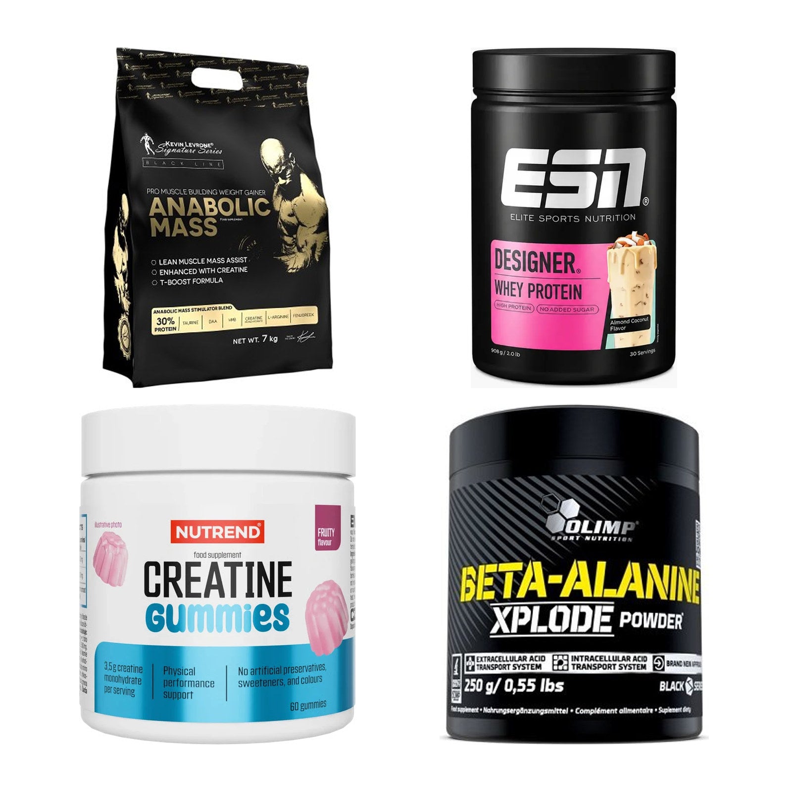 Masseaufbau für Fortgeschrittene: Kevin Levrone Anabolic + 3 weitere – alle enthaltenen Artikel
