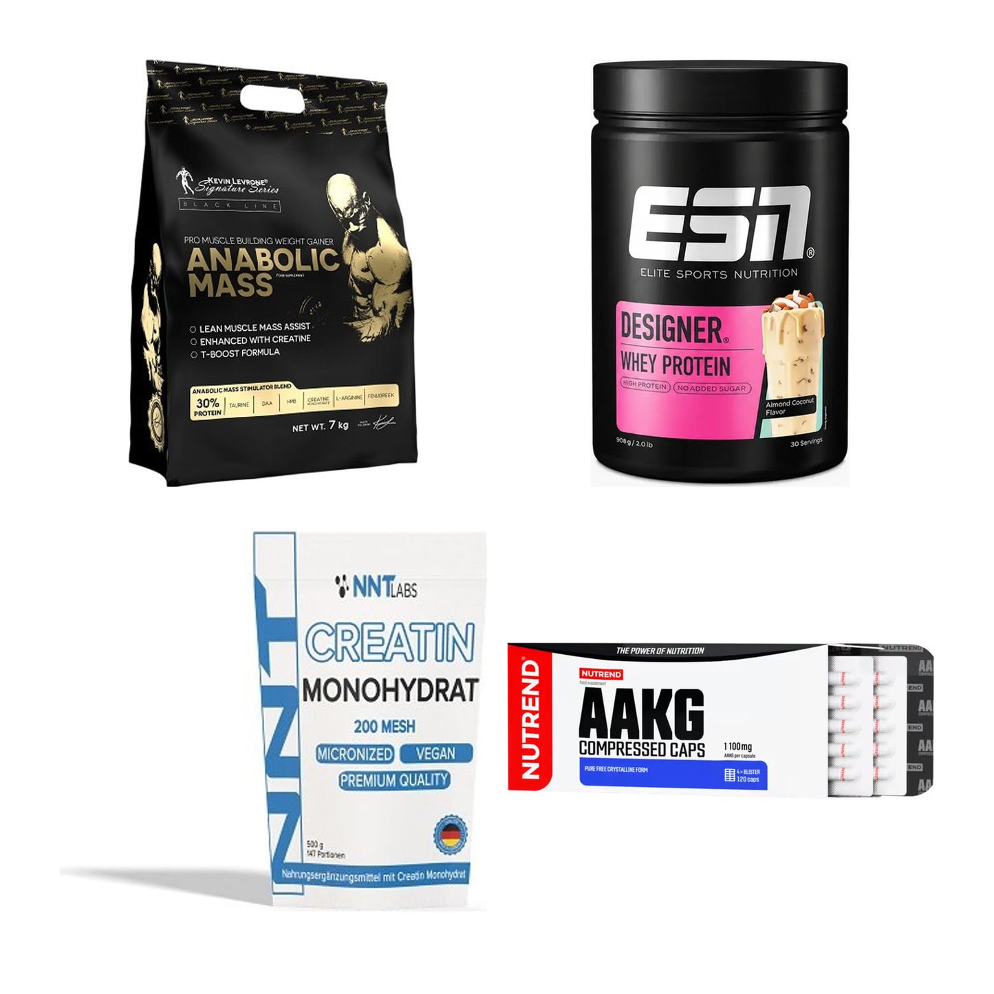 Masseaufbau für Fortgeschrittene: Kevin Levrone Anabolic + 3 weitere – alle enthaltenen Artikel