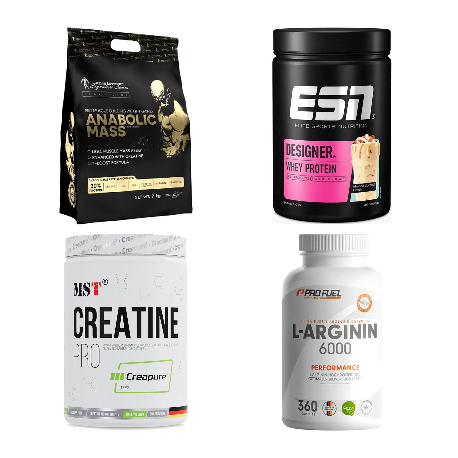 Masseaufbau für Fortgeschrittene: Kevin Levrone Anabolic + 3 weitere – alle enthaltenen Artikel