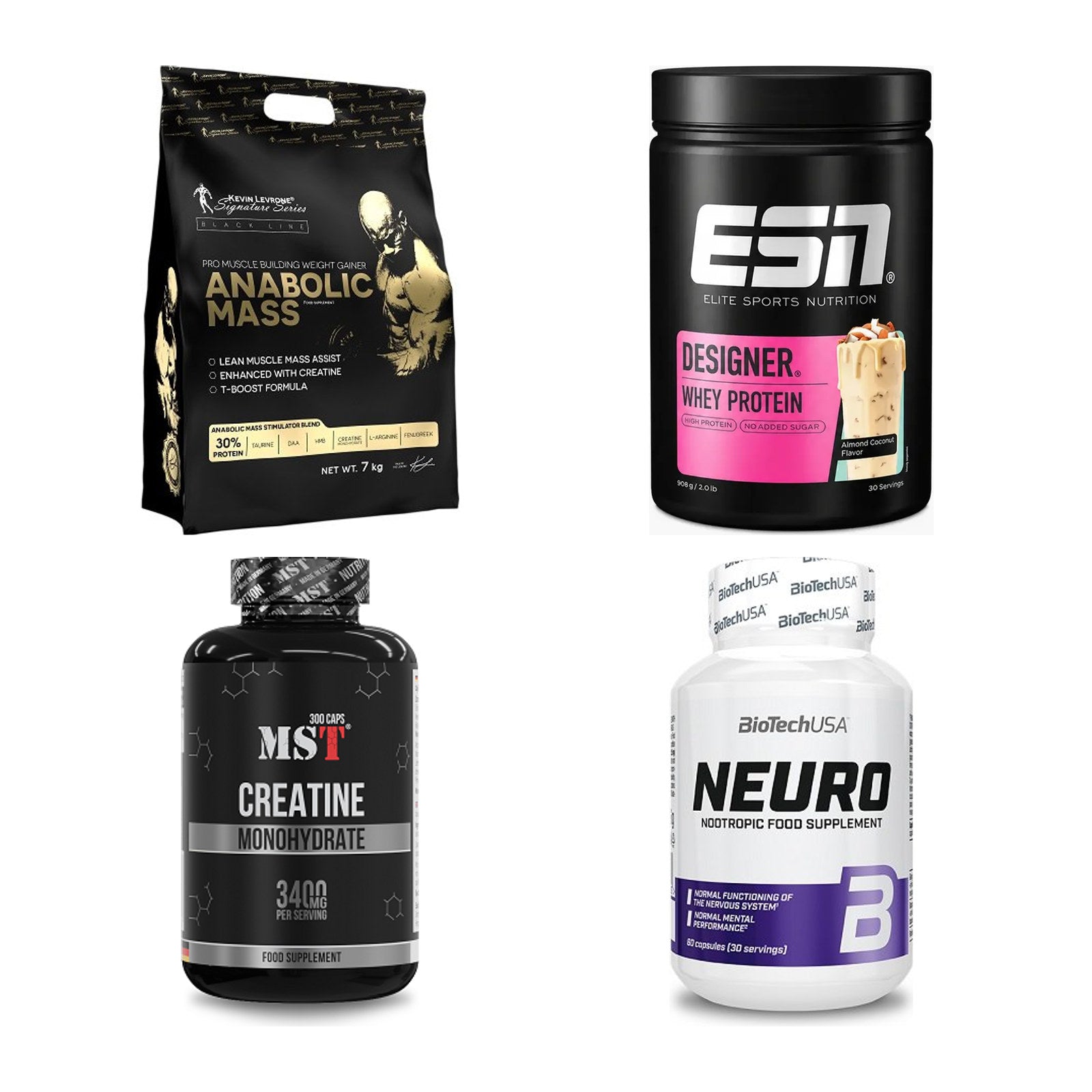 Masseaufbau für Fortgeschrittene: Kevin Levrone Anabolic + 3 weitere – alle enthaltenen Artikel
