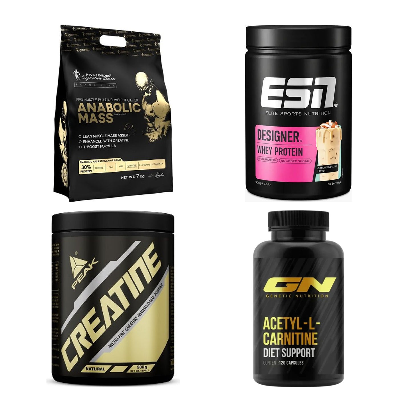 Masseaufbau für Fortgeschrittene: Kevin Levrone Anabolic + 3 weitere – alle enthaltenen Artikel