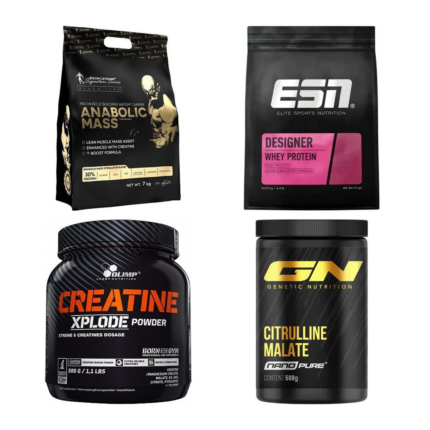 Masseaufbau für Fortgeschrittene: Kevin Levrone Anabolic + 3 weitere – alle enthaltenen Artikel
