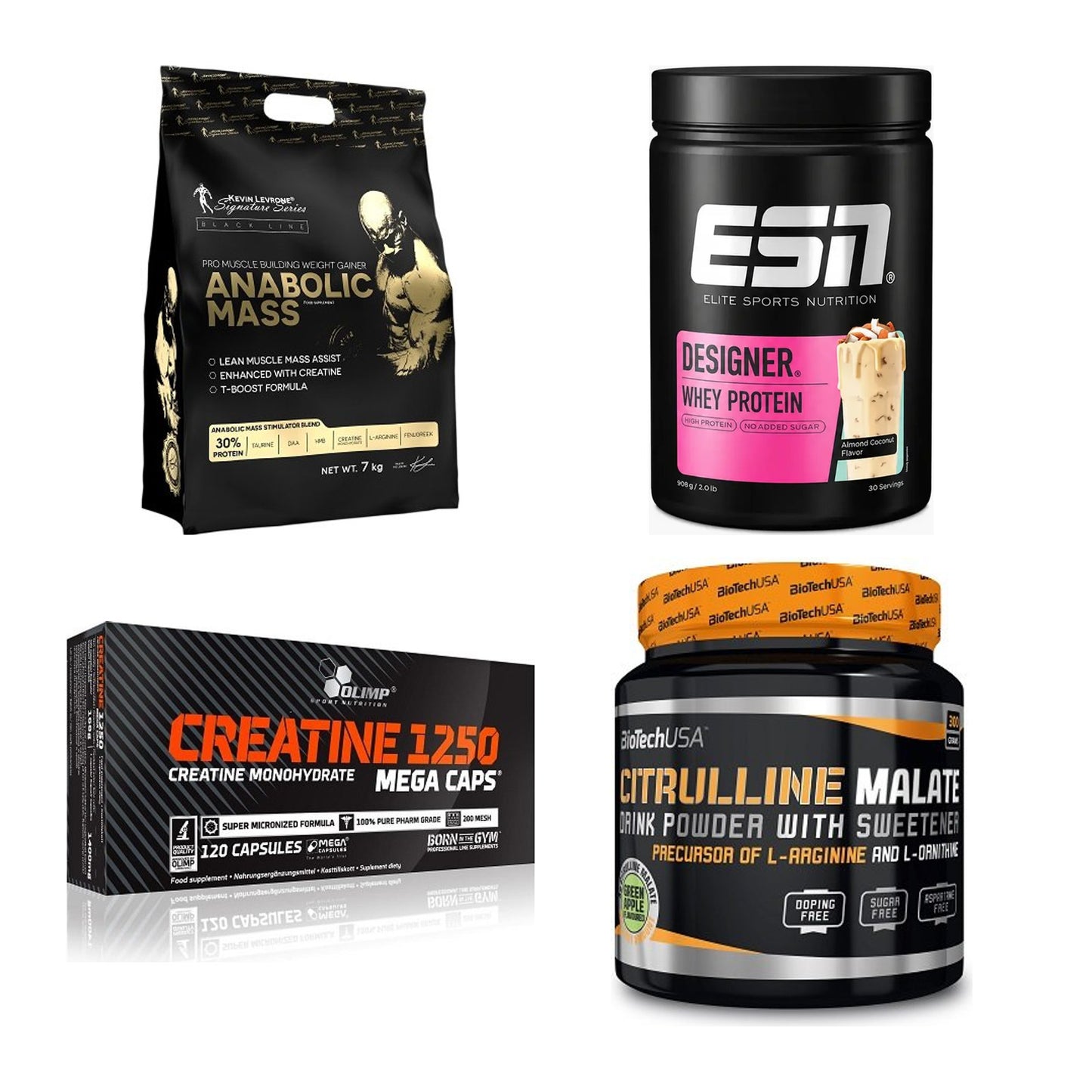 Masseaufbau für Fortgeschrittene: Kevin Levrone Anabolic + 3 weitere – alle enthaltenen Artikel