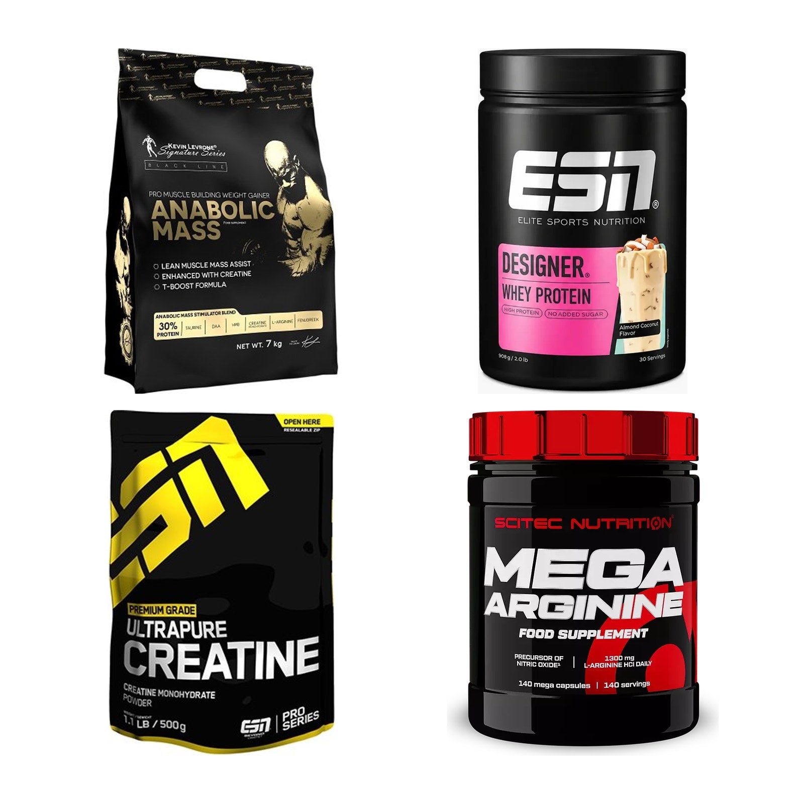 Masseaufbau für Fortgeschrittene: Kevin Levrone Anabolic + 3 weitere – alle enthaltenen Artikel