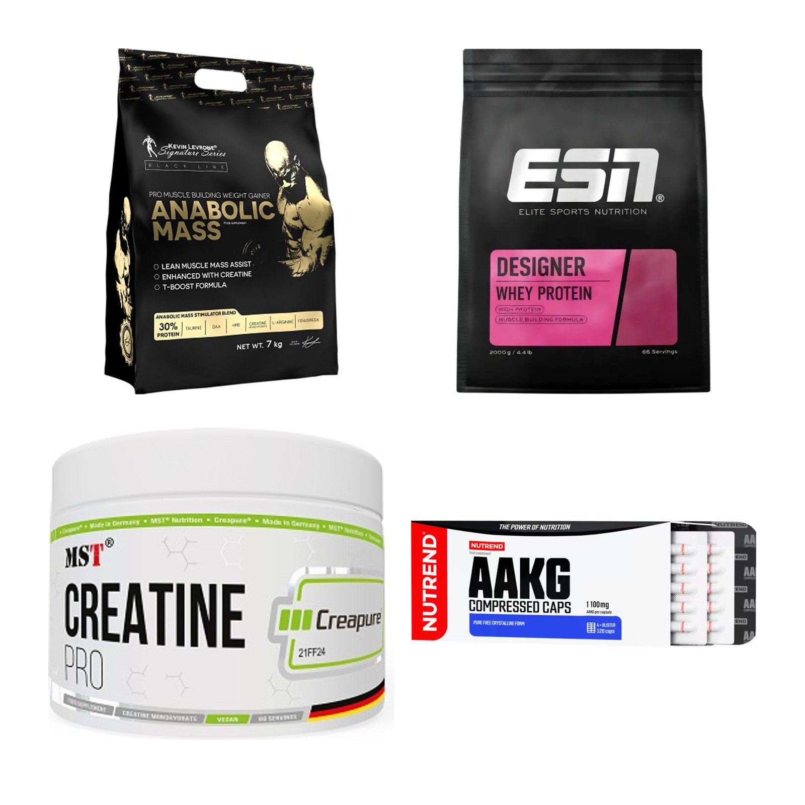 Masseaufbau für Fortgeschrittene: Kevin Levrone Anabolic + 3 weitere – alle enthaltenen Artikel