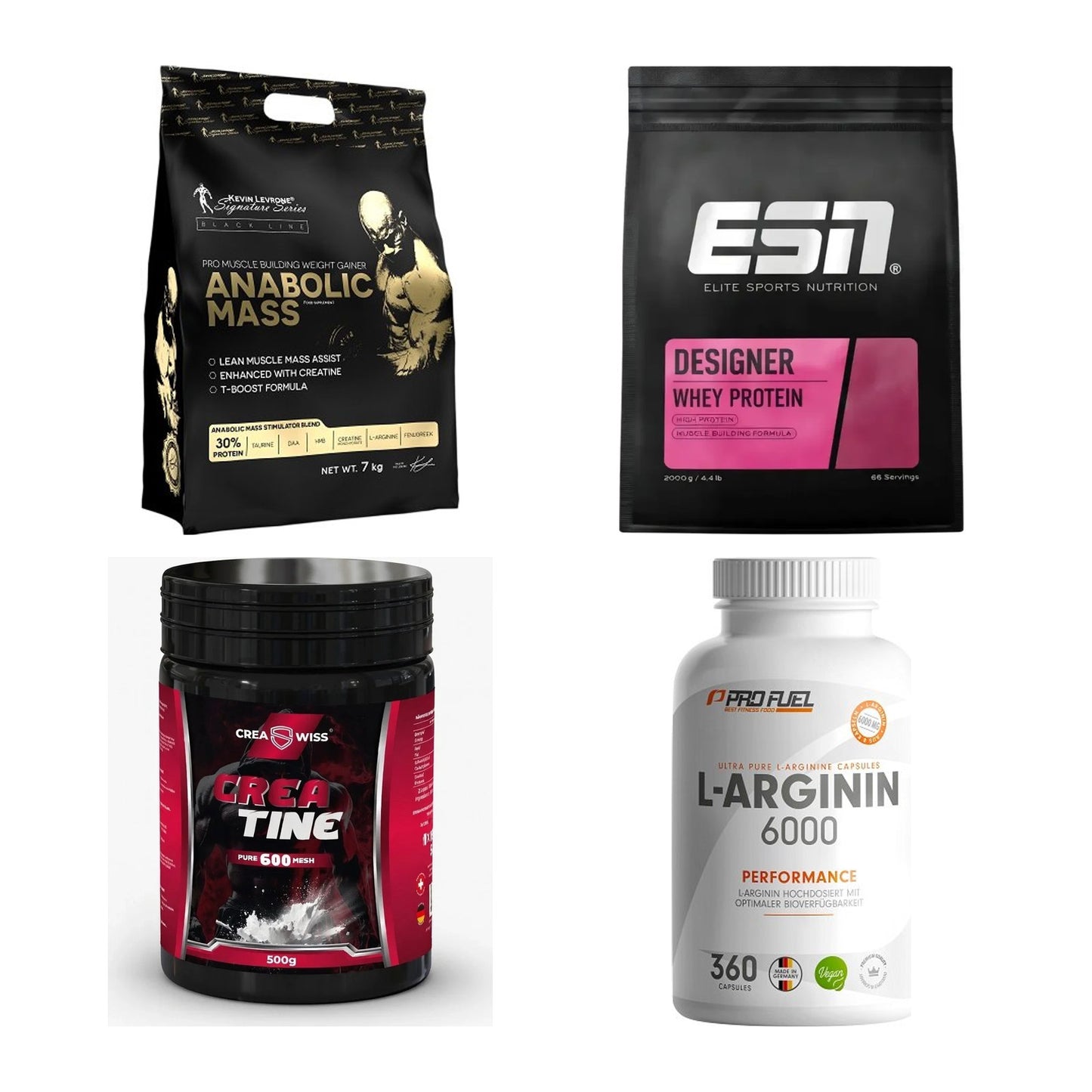 Masseaufbau für Fortgeschrittene: Kevin Levrone Anabolic + 3 weitere – alle enthaltenen Artikel