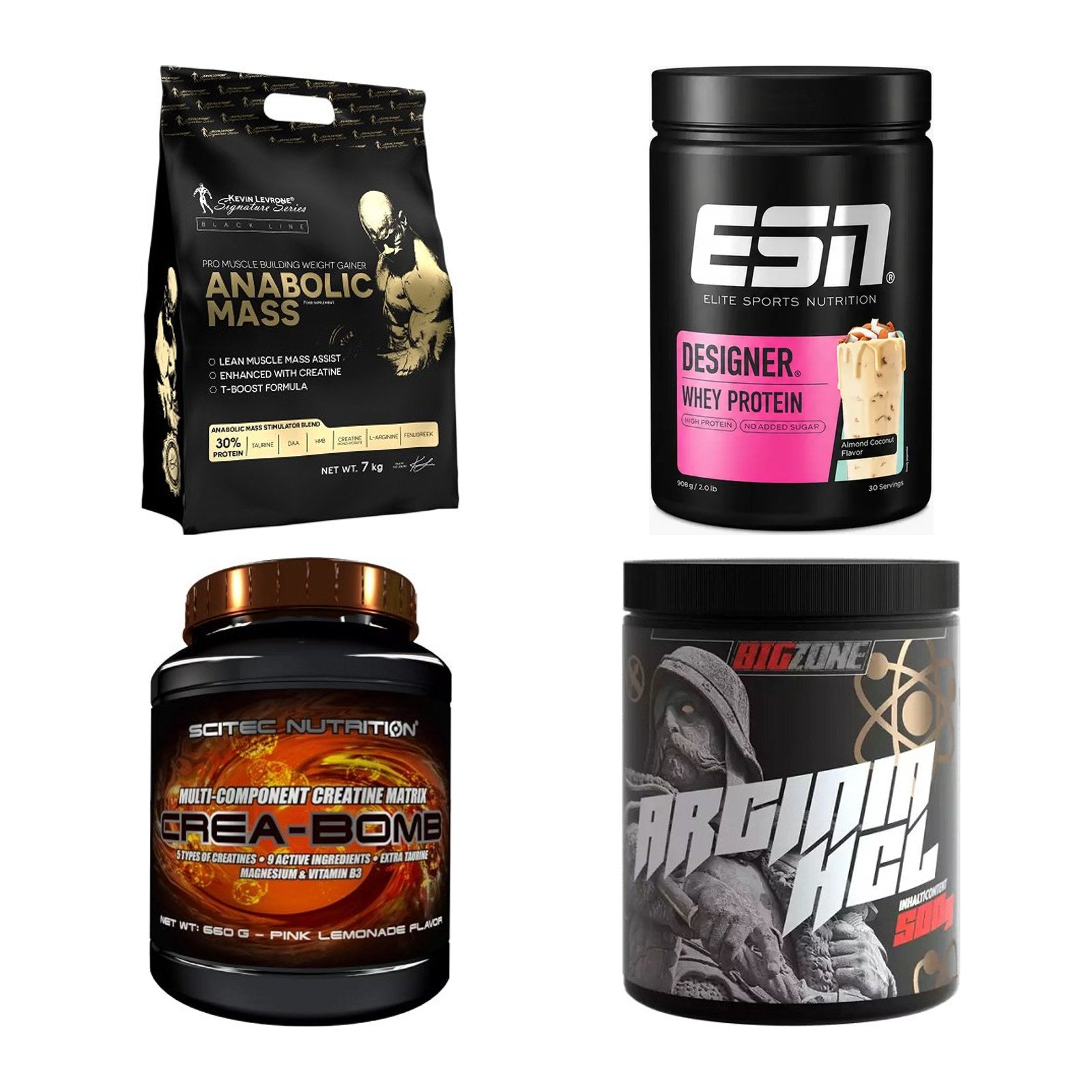 Masseaufbau für Fortgeschrittene: Kevin Levrone Anabolic + 3 weitere – alle enthaltenen Artikel