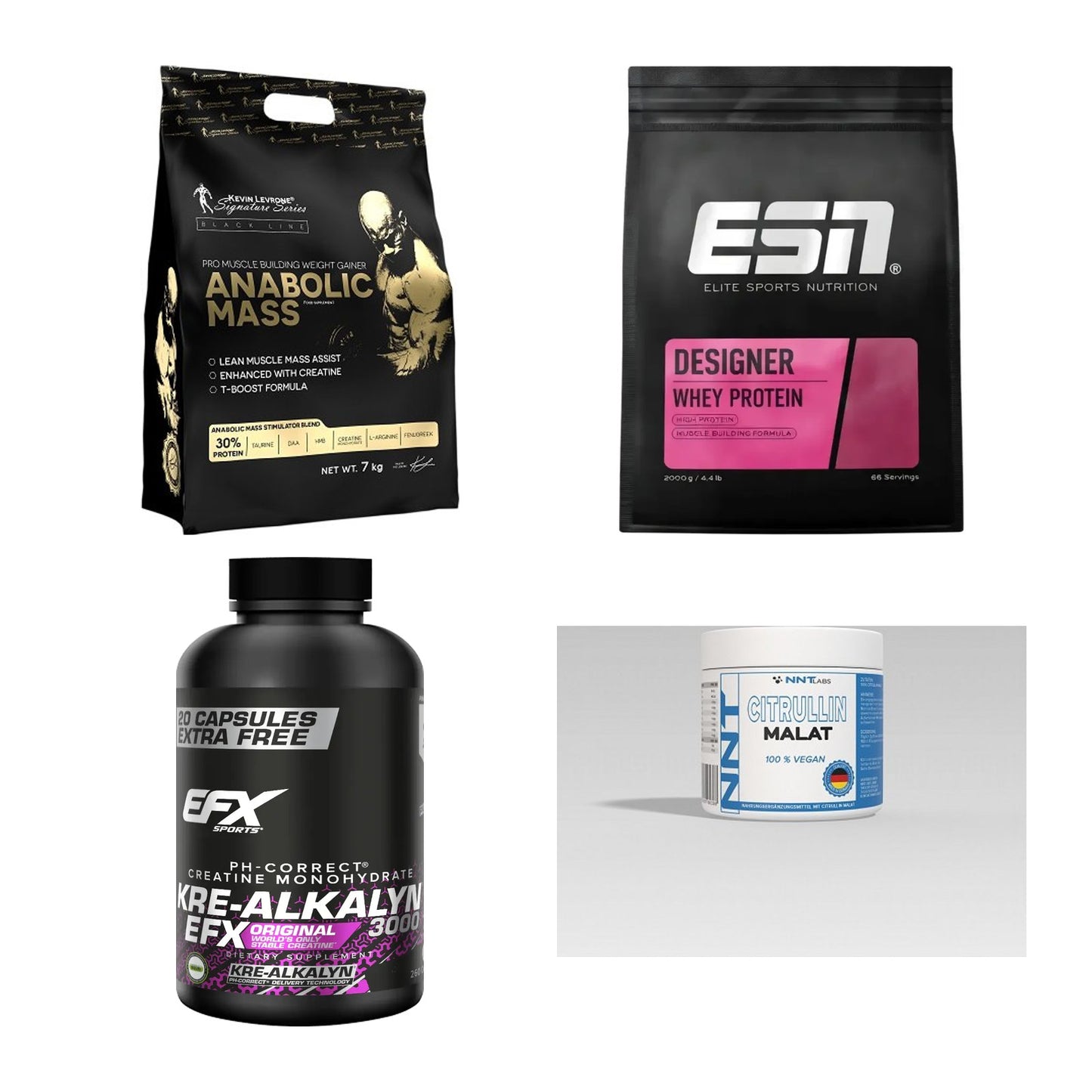 Masseaufbau für Fortgeschrittene: Kevin Levrone Anabolic + 3 weitere – alle enthaltenen Artikel