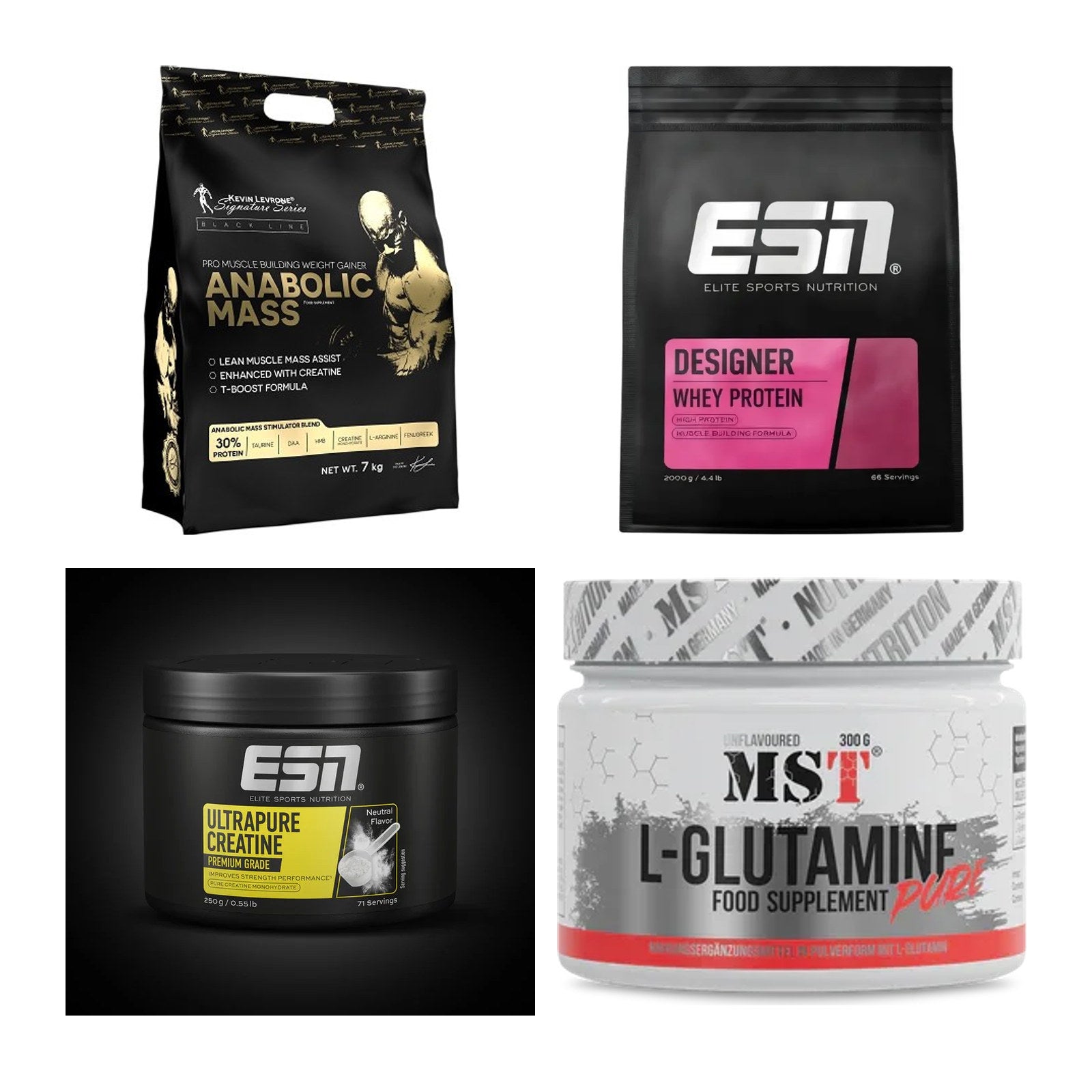 Masseaufbau für Fortgeschrittene: Kevin Levrone Anabolic + 3 weitere – alle enthaltenen Artikel