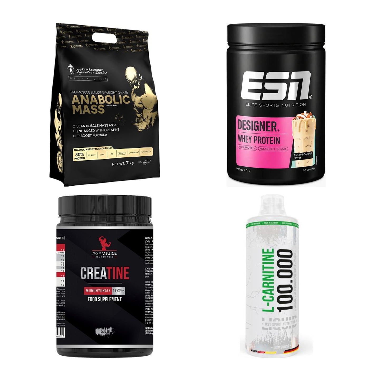 Masseaufbau für Fortgeschrittene: Kevin Levrone Anabolic + 3 weitere – alle enthaltenen Artikel