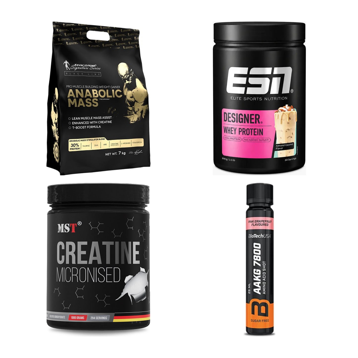 Masseaufbau für Fortgeschrittene: Kevin Levrone Anabolic + 3 weitere – alle enthaltenen Artikel