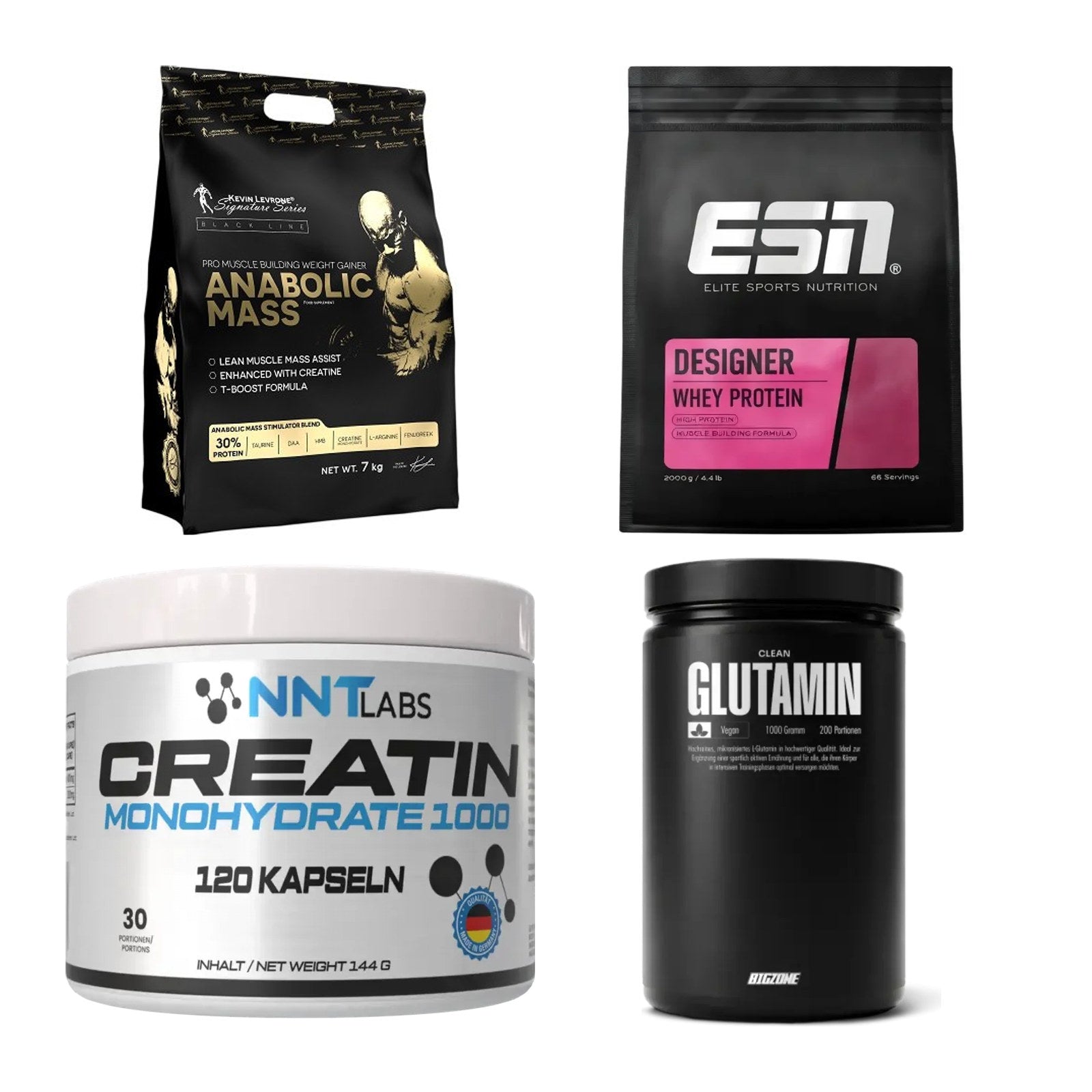 Masseaufbau für Fortgeschrittene: Kevin Levrone Anabolic + 3 weitere – alle enthaltenen Artikel