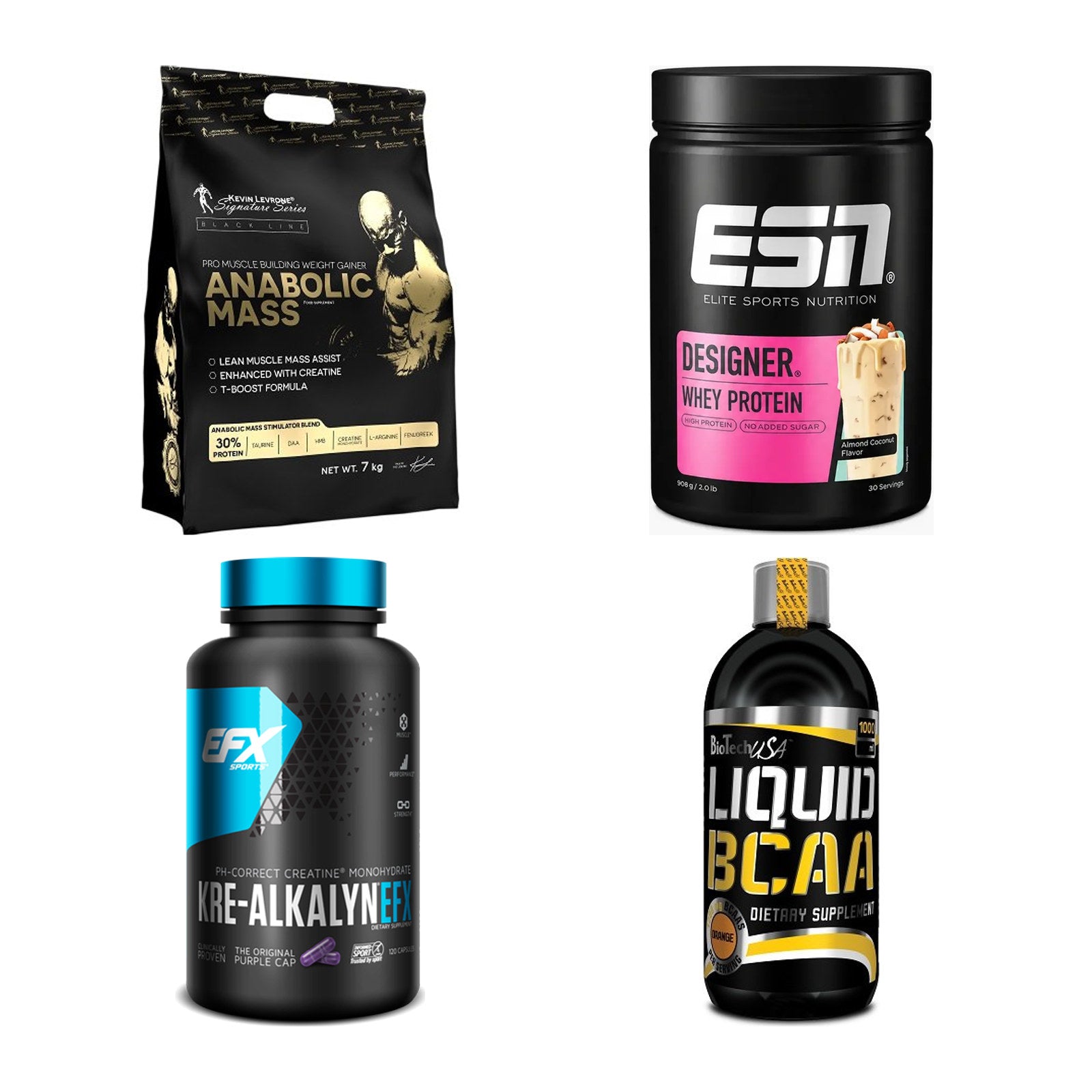 Masseaufbau für Fortgeschrittene: Kevin Levrone Anabolic + 3 weitere – alle enthaltenen Artikel