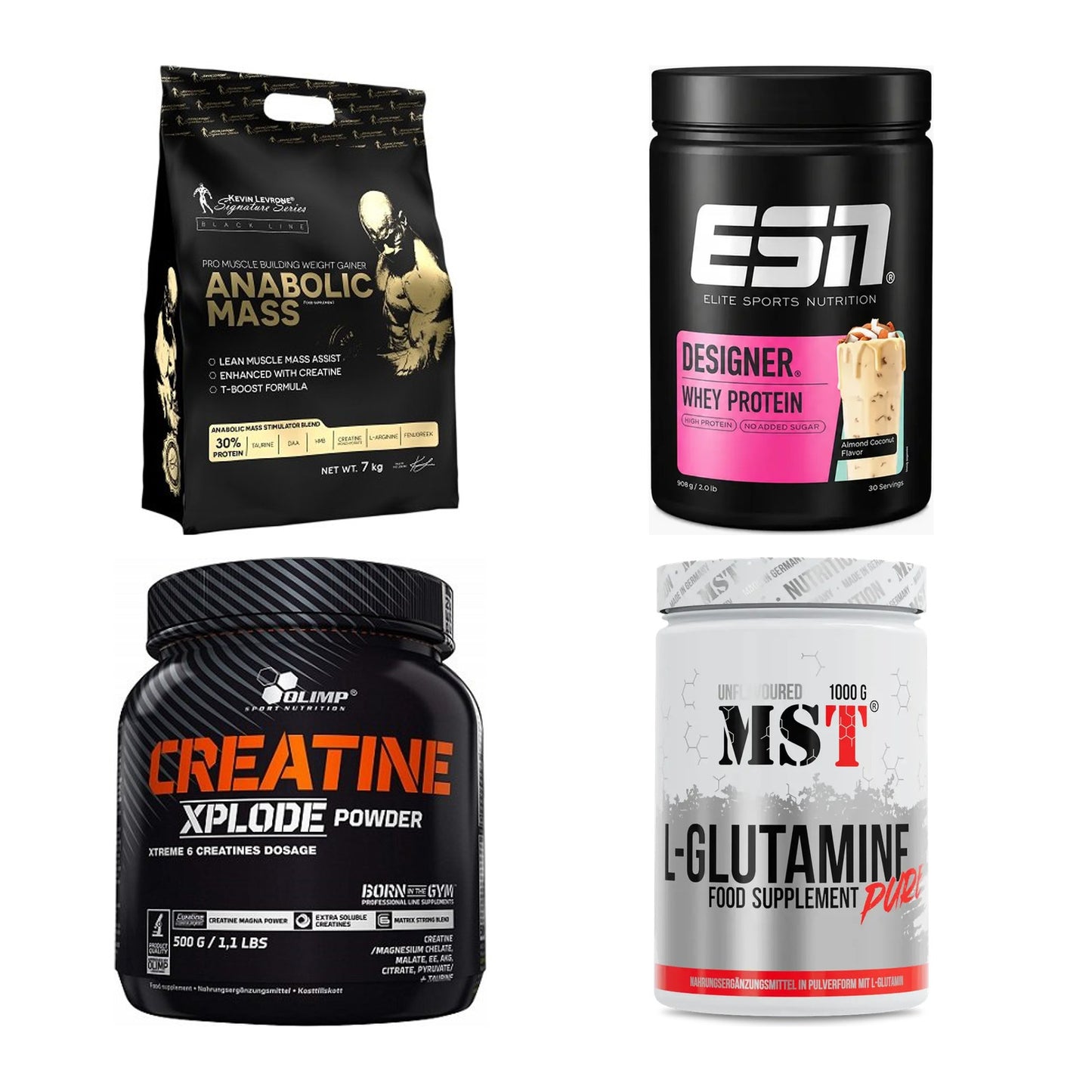 Masseaufbau für Fortgeschrittene: Kevin Levrone Anabolic + 3 weitere – alle enthaltenen Artikel