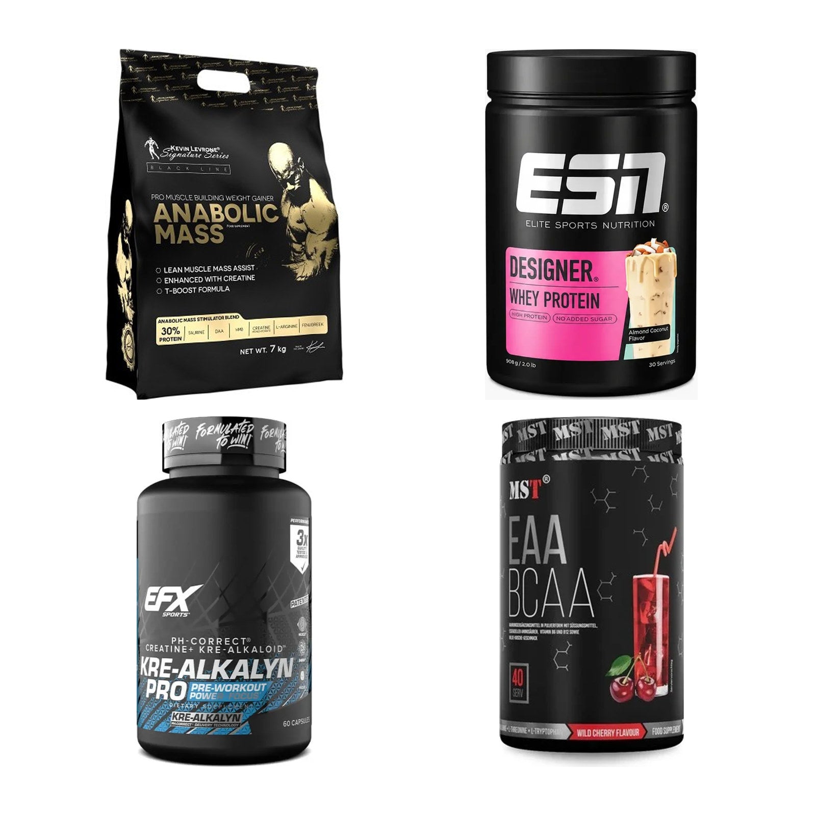 Masseaufbau für Fortgeschrittene: Kevin Levrone Anabolic + 3 weitere – alle enthaltenen Artikel