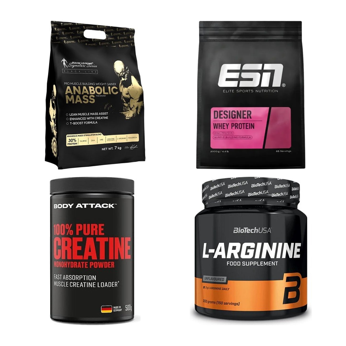 Masseaufbau für Fortgeschrittene: Kevin Levrone Anabolic + 3 weitere – alle enthaltenen Artikel