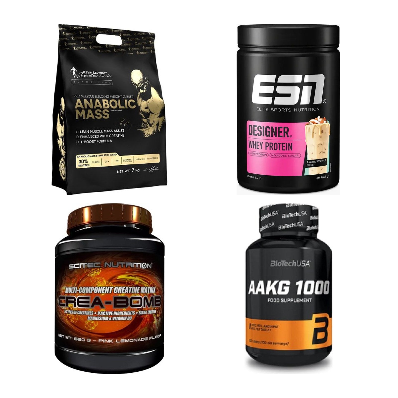 Masseaufbau für Fortgeschrittene: Kevin Levrone Anabolic + 3 weitere – alle enthaltenen Artikel