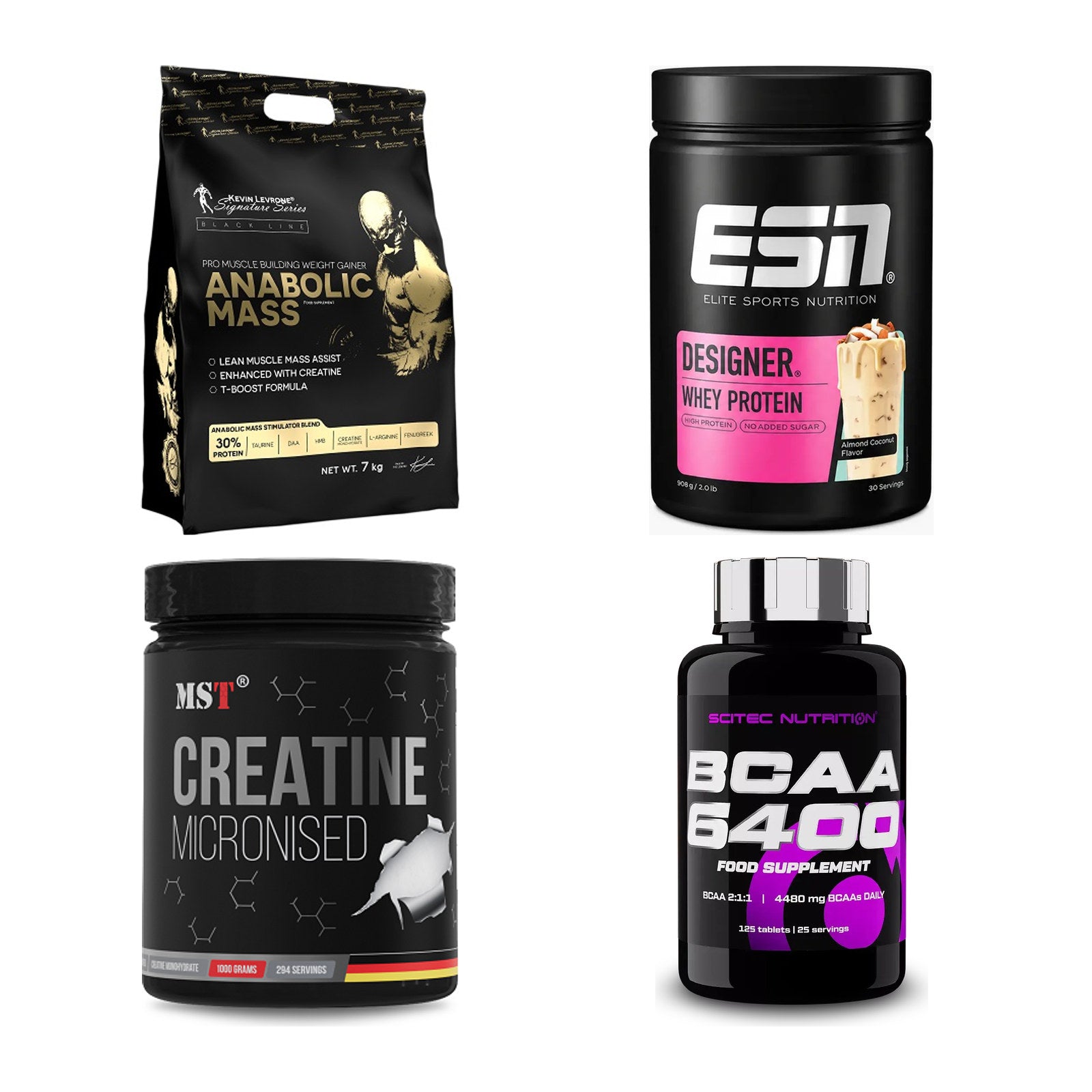Masseaufbau für Fortgeschrittene: Kevin Levrone Anabolic + 3 weitere – alle enthaltenen Artikel