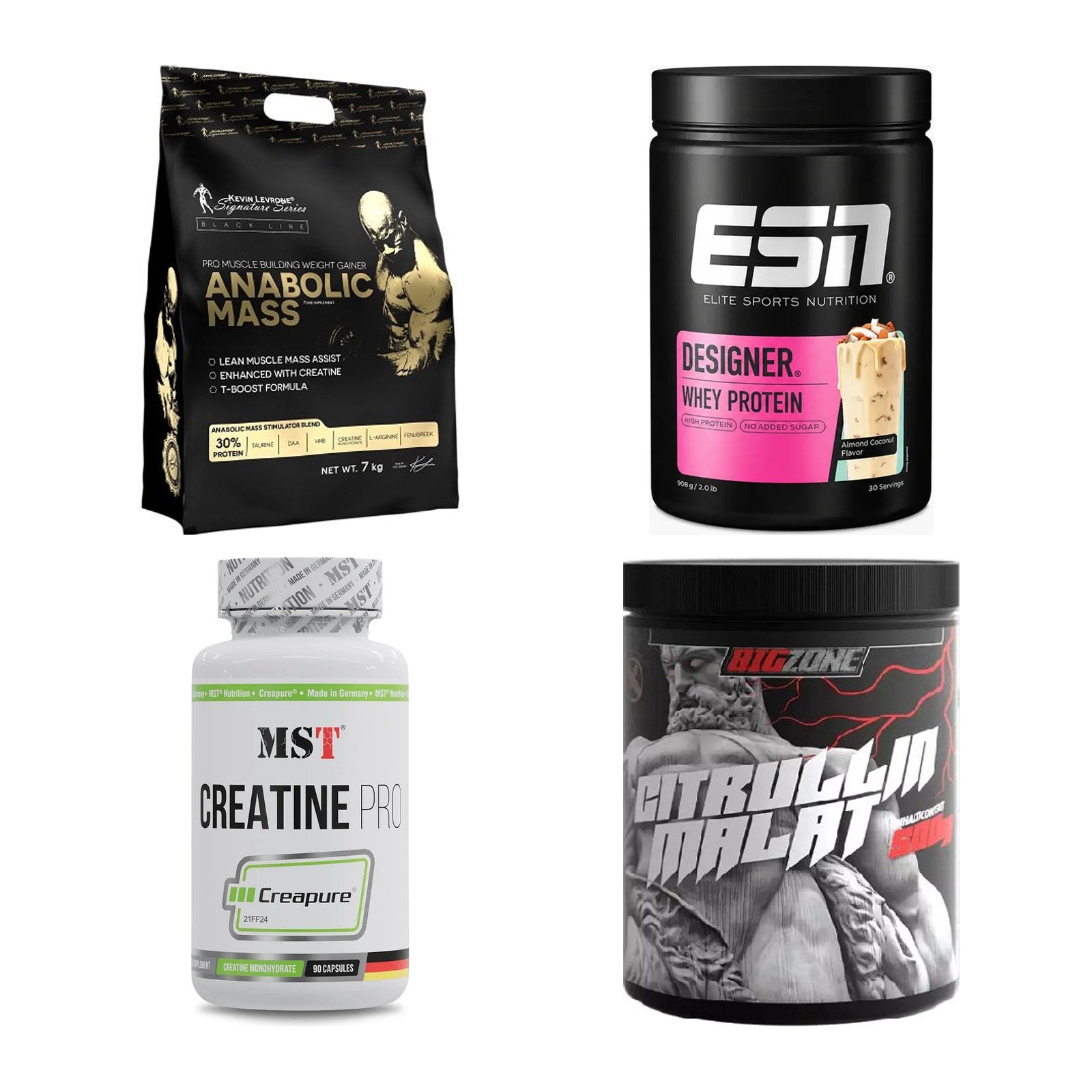 Masseaufbau für Fortgeschrittene: Kevin Levrone Anabolic + 3 weitere – alle enthaltenen Artikel