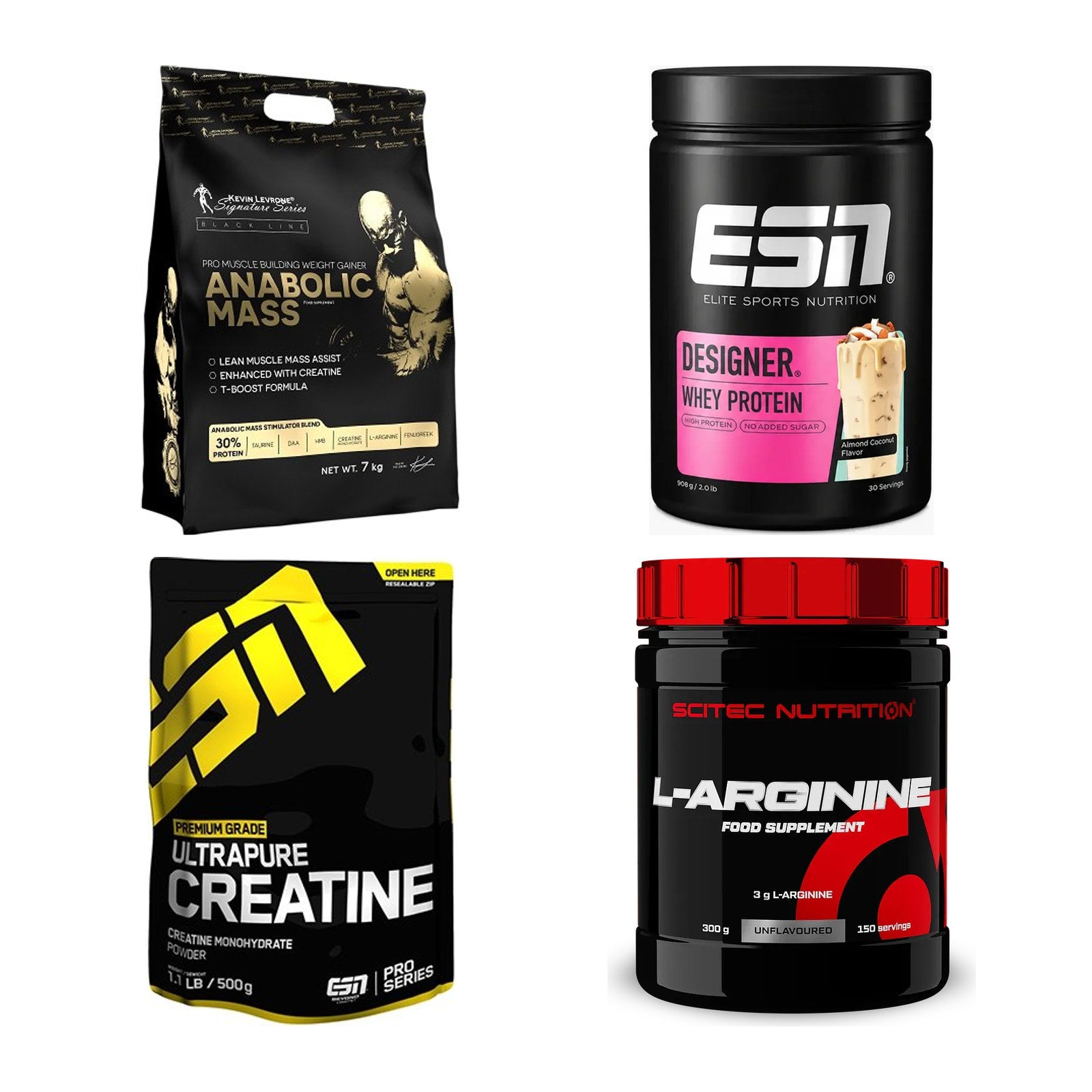 Masseaufbau für Fortgeschrittene: Kevin Levrone Anabolic + 3 weitere – alle enthaltenen Artikel
