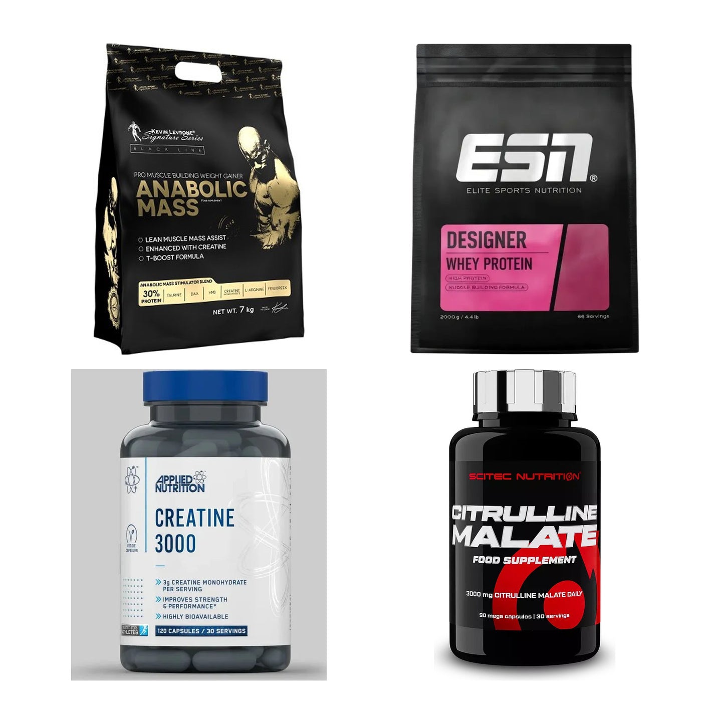 Masseaufbau für Fortgeschrittene: Kevin Levrone Anabolic + 3 weitere – alle enthaltenen Artikel