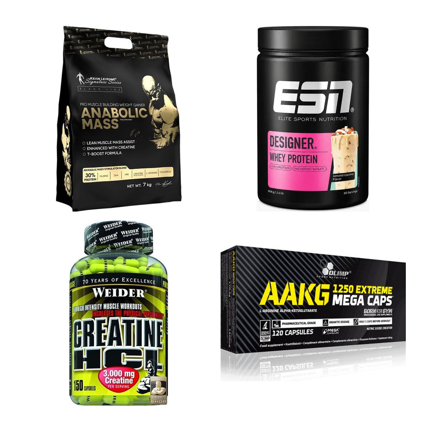 Masseaufbau für Fortgeschrittene: Kevin Levrone Anabolic + 3 weitere – alle enthaltenen Artikel