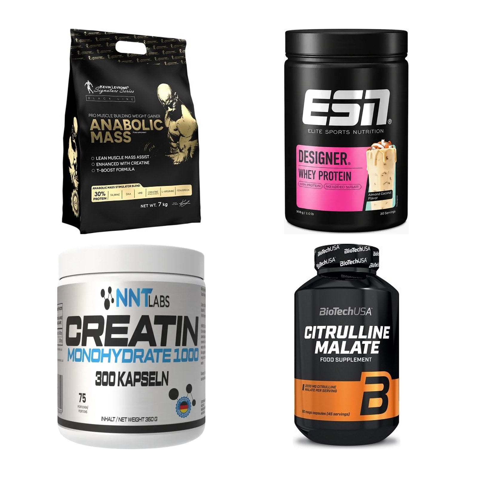 Masseaufbau für Fortgeschrittene: Kevin Levrone Anabolic + 3 weitere – alle enthaltenen Artikel