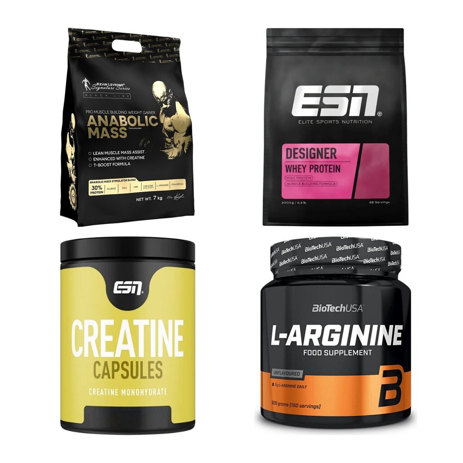 Masseaufbau für Fortgeschrittene: Kevin Levrone Anabolic + 3 weitere – alle enthaltenen Artikel