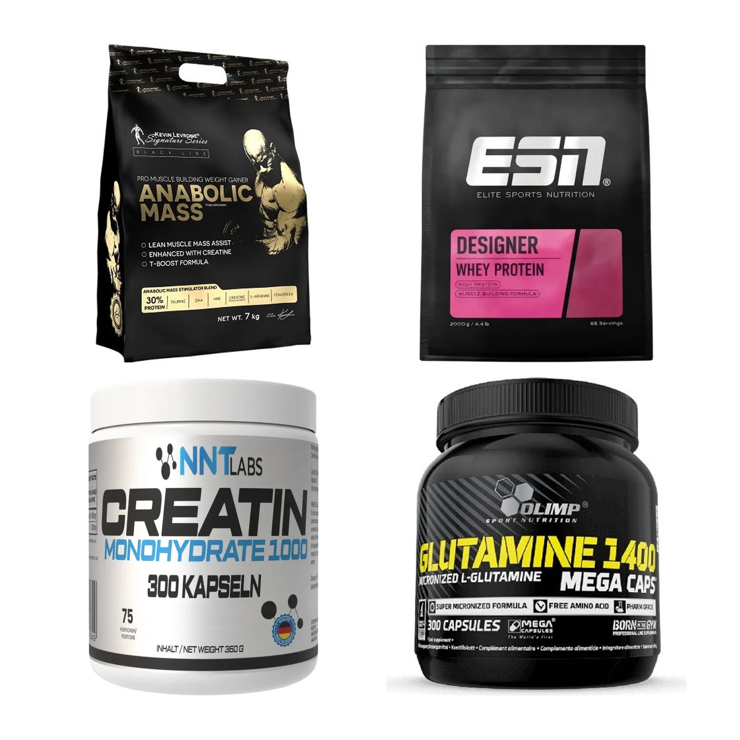 Masseaufbau für Fortgeschrittene: Kevin Levrone Anabolic + 3 weitere – alle enthaltenen Artikel