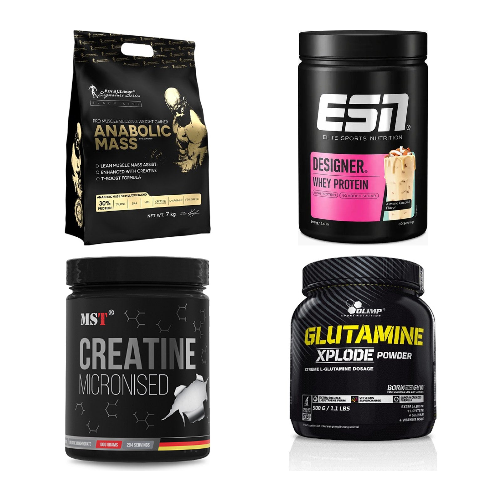 Masseaufbau für Fortgeschrittene: Kevin Levrone Anabolic + 3 weitere – alle enthaltenen Artikel