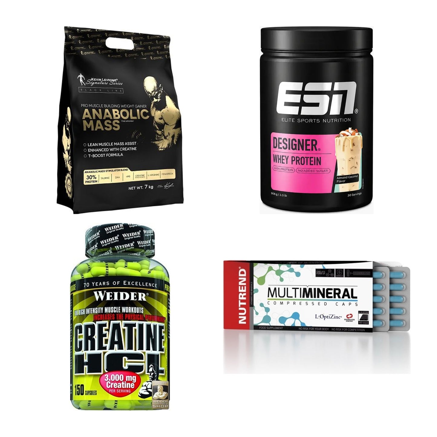 Masseaufbau für Fortgeschrittene: Kevin Levrone Anabolic + 3 weitere – alle enthaltenen Artikel