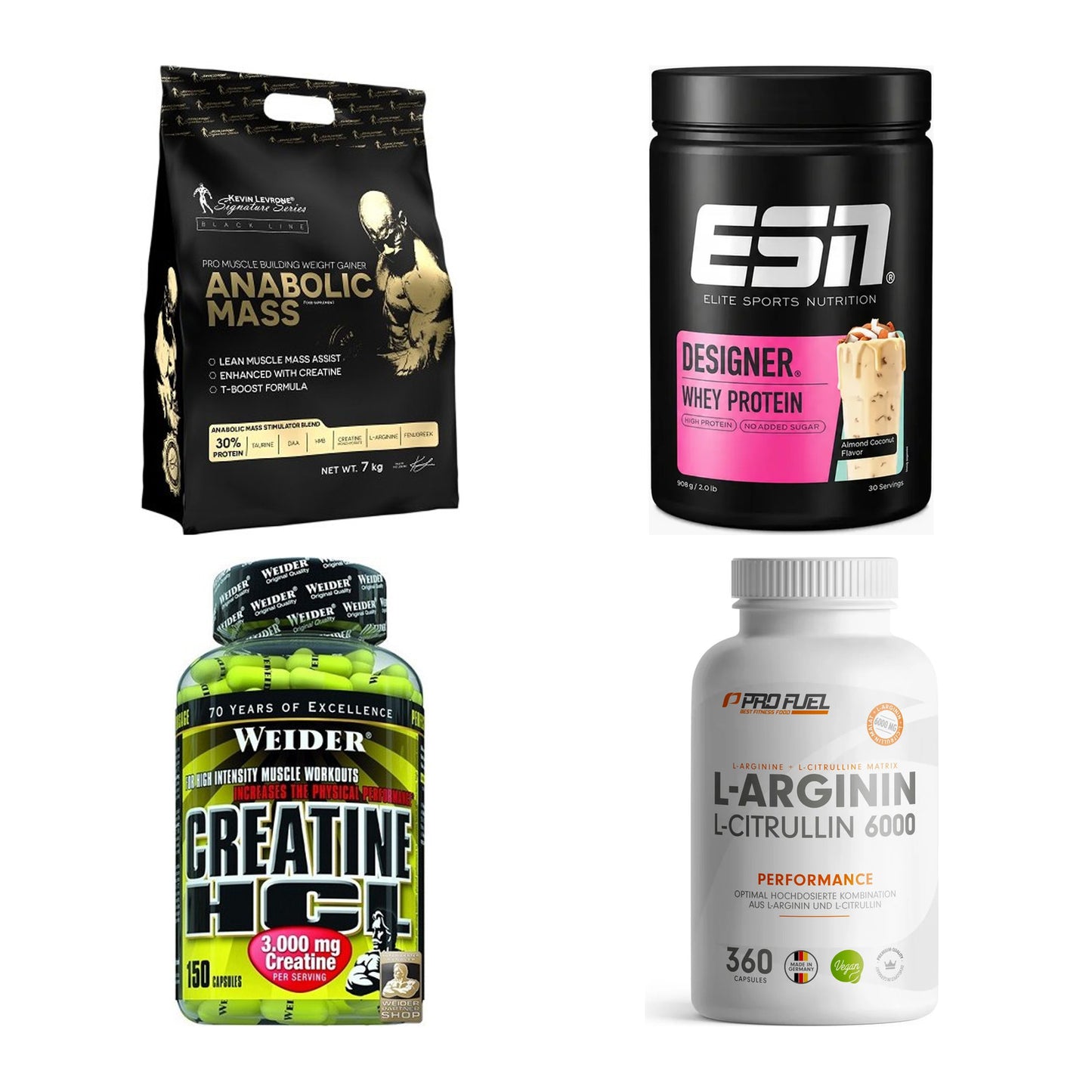 Masseaufbau für Fortgeschrittene: Kevin Levrone Anabolic + 3 weitere – alle enthaltenen Artikel