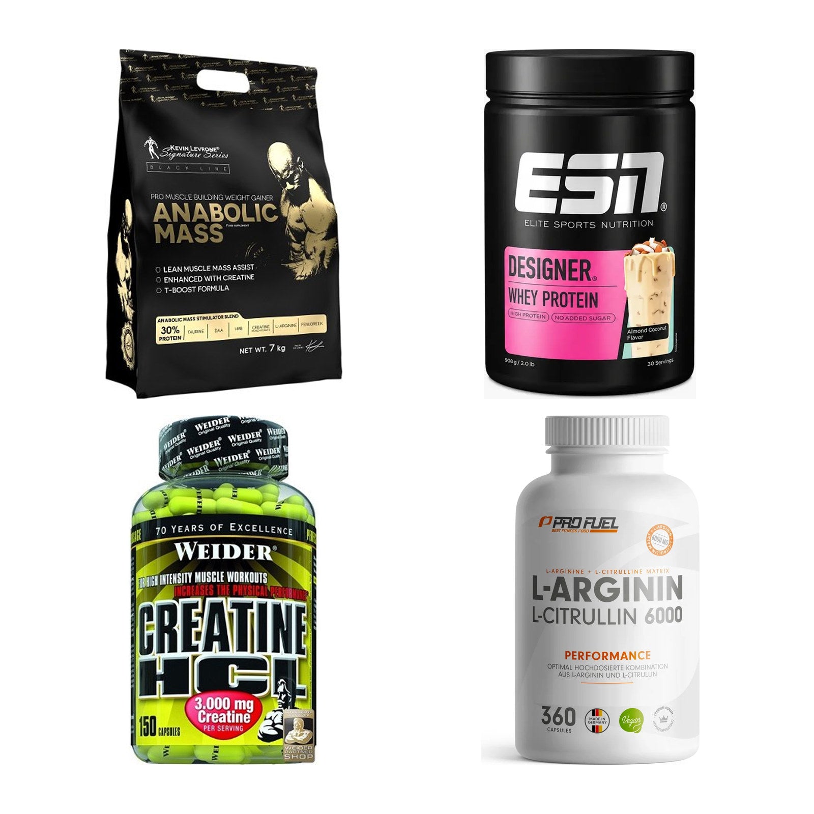 Masseaufbau für Fortgeschrittene: Kevin Levrone Anabolic + 3 weitere – alle enthaltenen Artikel