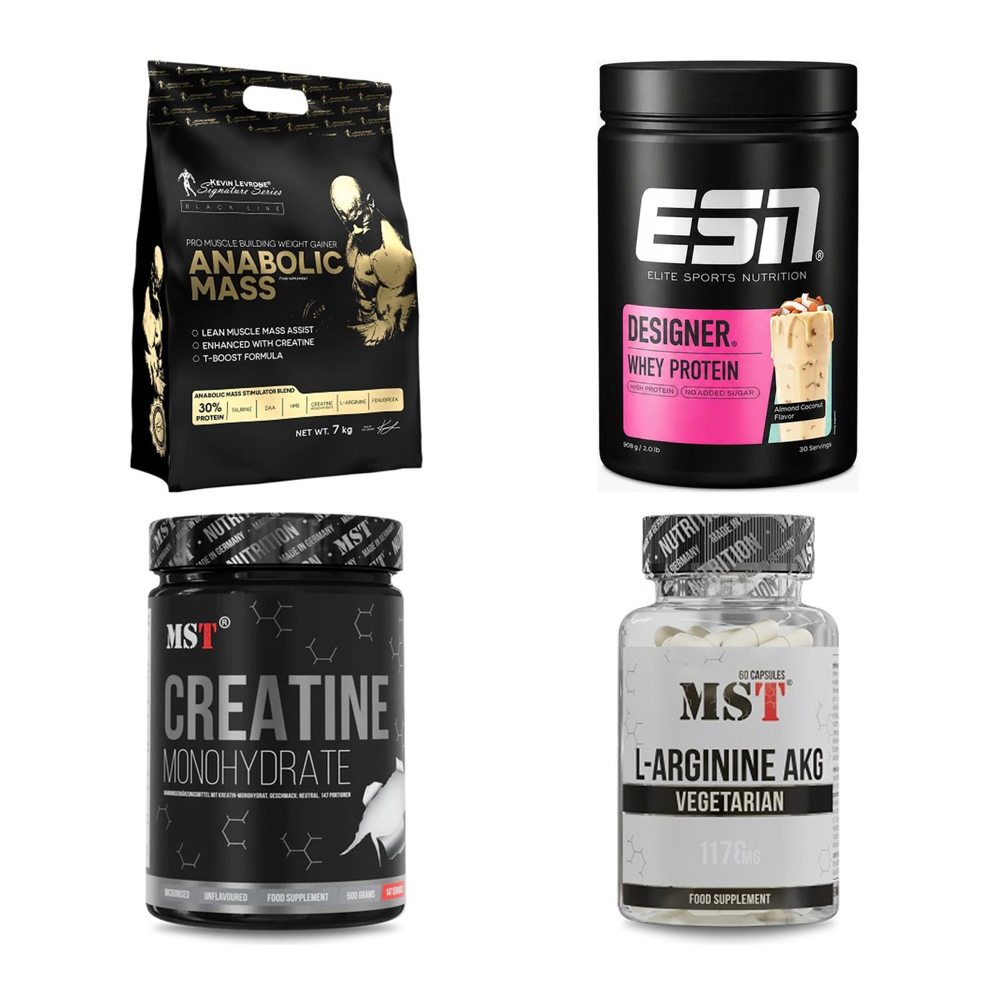 Masseaufbau für Fortgeschrittene: Kevin Levrone Anabolic + 3 weitere – alle enthaltenen Artikel