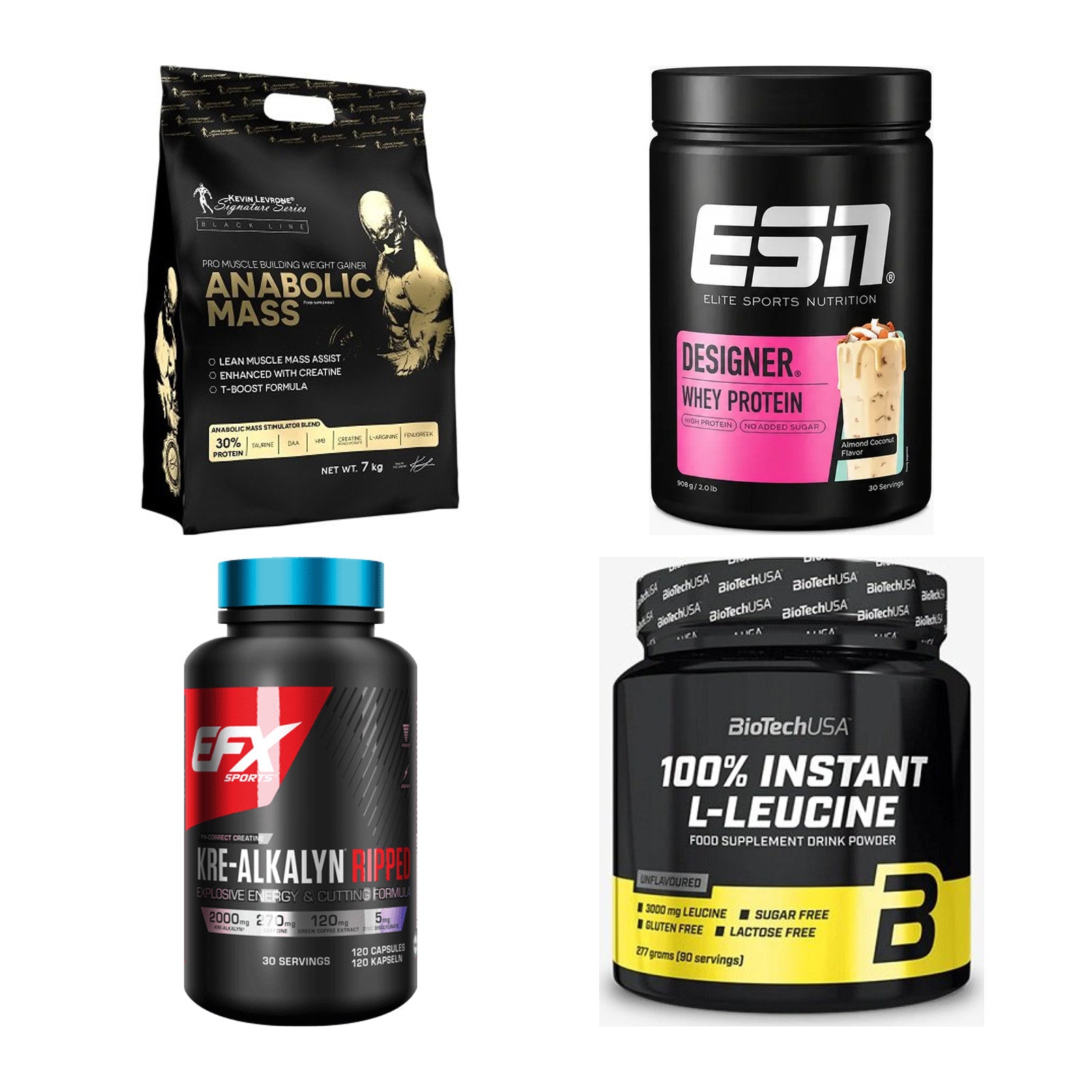 Masseaufbau für Fortgeschrittene: Kevin Levrone Anabolic + 3 weitere – alle enthaltenen Artikel