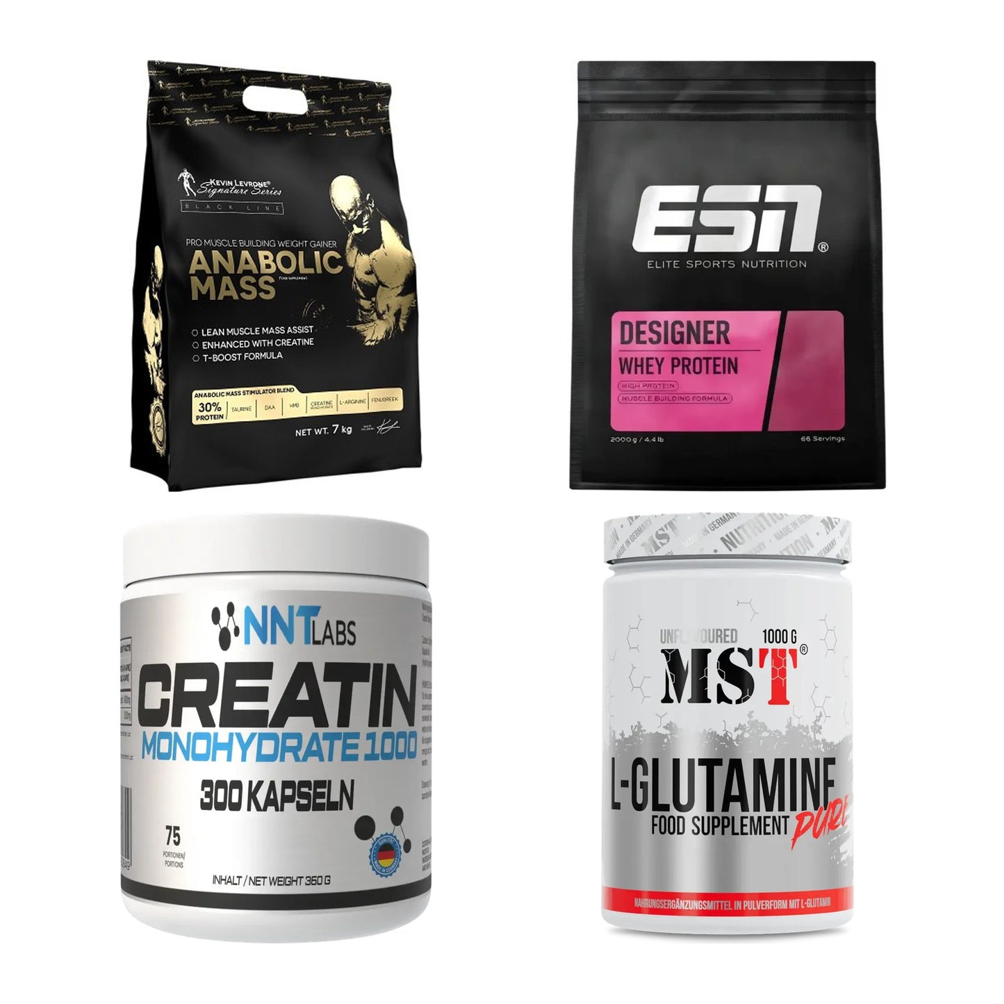 Masseaufbau für Fortgeschrittene: Kevin Levrone Anabolic + 3 weitere – alle enthaltenen Artikel