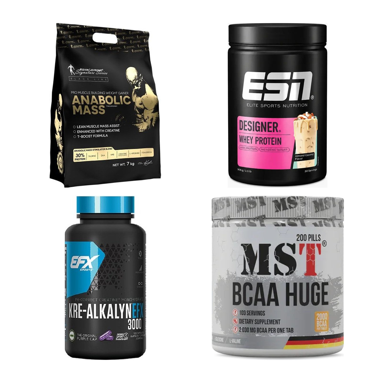 Masseaufbau für Fortgeschrittene: Kevin Levrone Anabolic + 3 weitere – alle enthaltenen Artikel