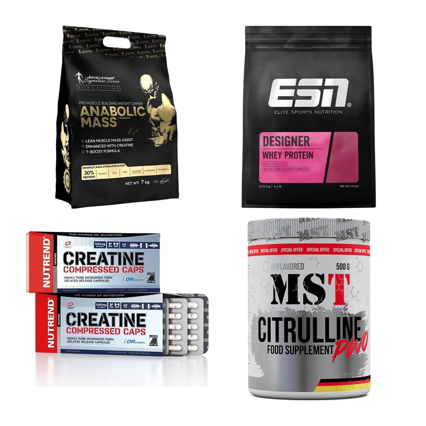 Masseaufbau für Fortgeschrittene: Kevin Levrone Anabolic + 3 weitere – alle enthaltenen Artikel