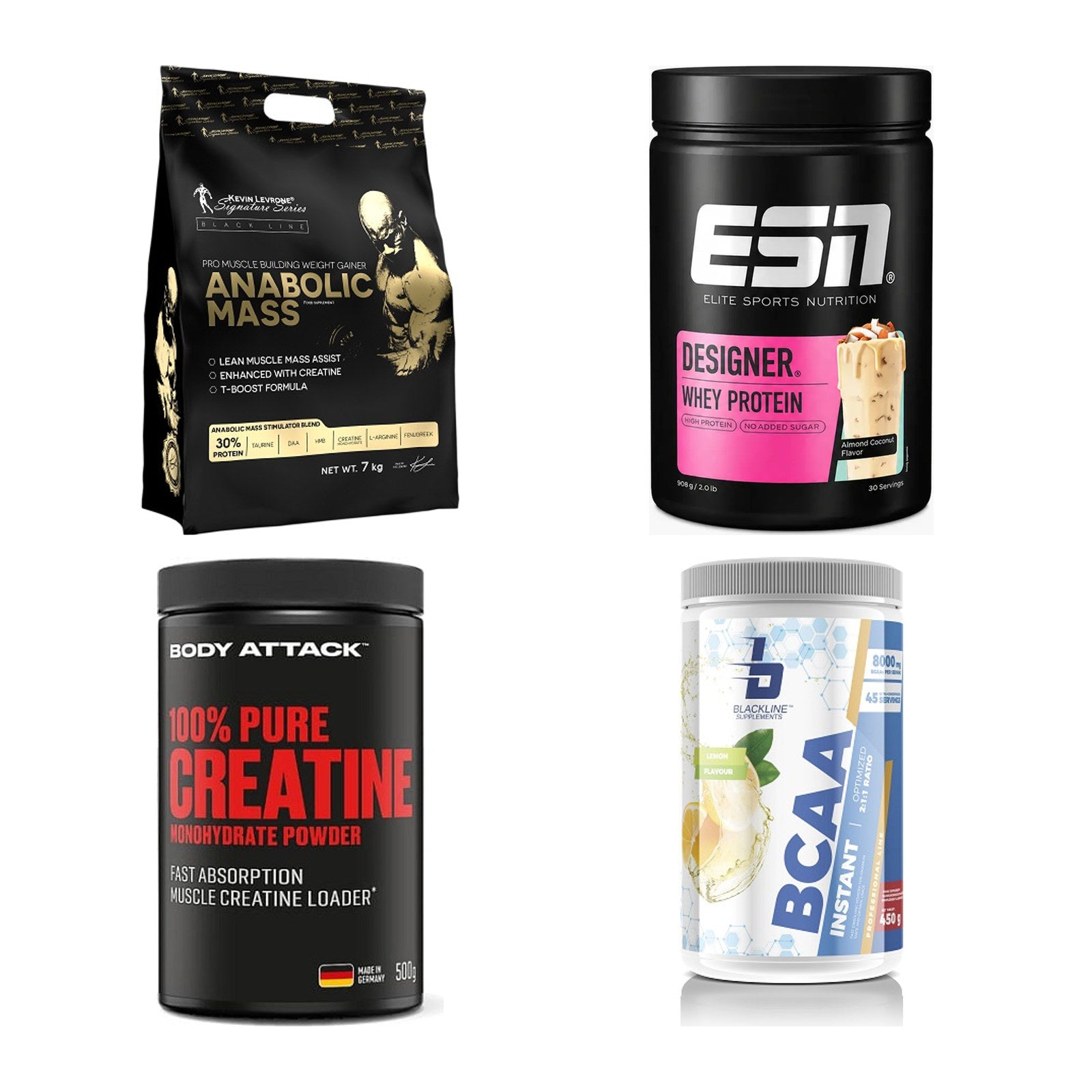 Masseaufbau für Fortgeschrittene: Kevin Levrone Anabolic + 3 weitere – alle enthaltenen Artikel