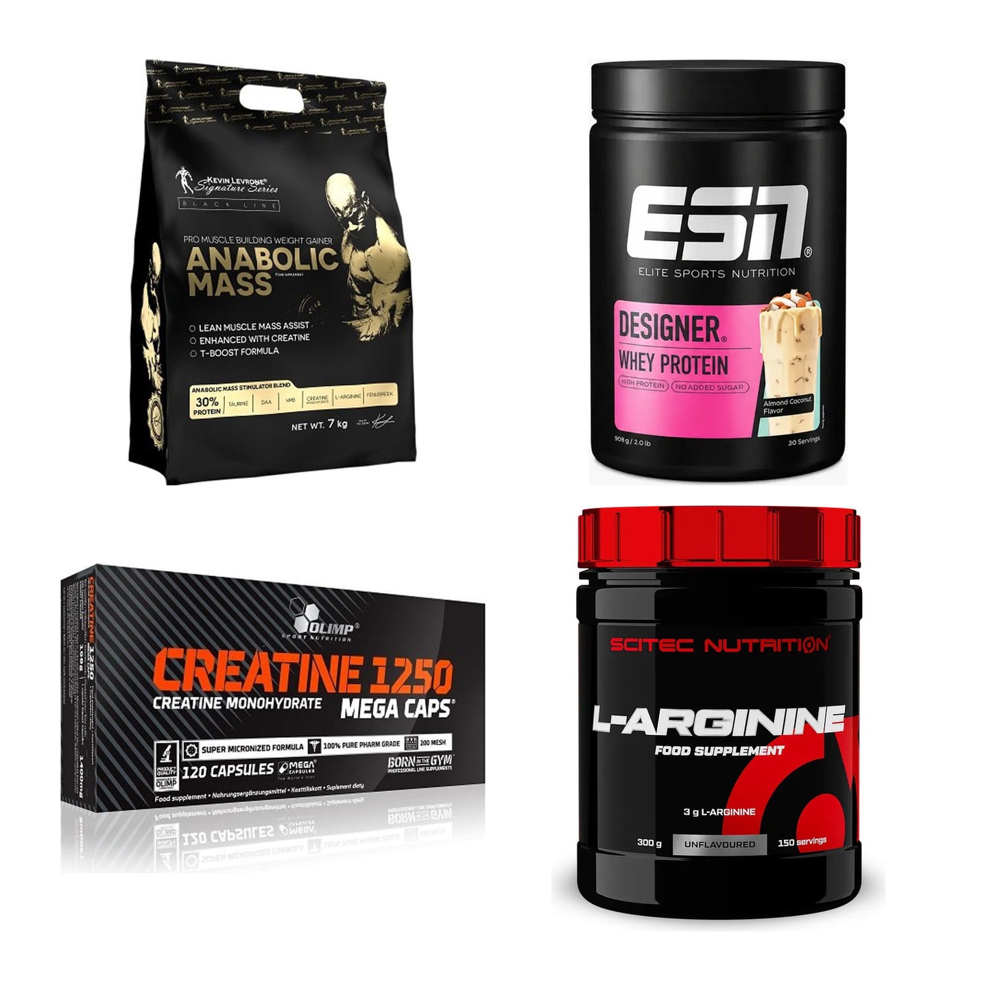 Masseaufbau für Fortgeschrittene: Kevin Levrone Anabolic + 3 weitere – alle enthaltenen Artikel