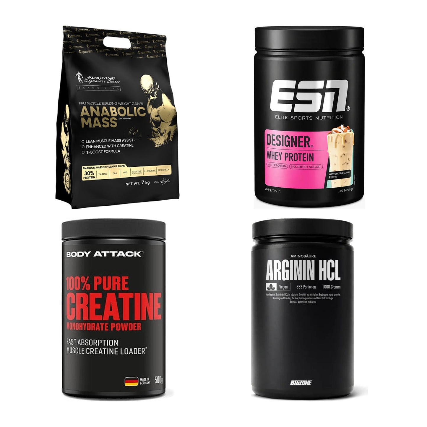 Masseaufbau für Fortgeschrittene: Kevin Levrone Anabolic + 3 weitere – alle enthaltenen Artikel