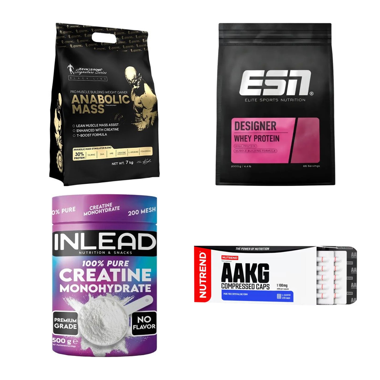 Masseaufbau für Fortgeschrittene: Kevin Levrone Anabolic + 3 weitere – alle enthaltenen Artikel