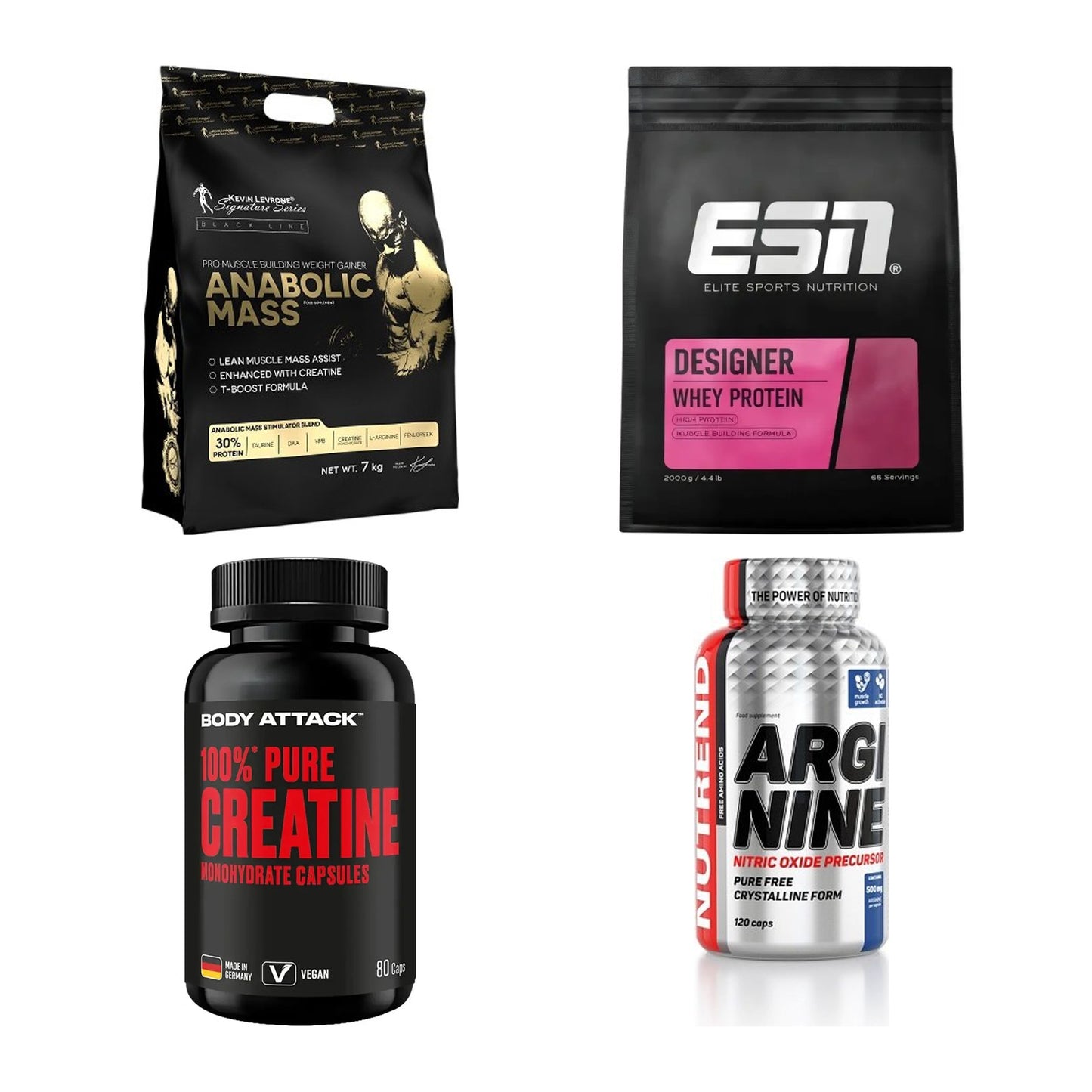 Masseaufbau für Fortgeschrittene: Kevin Levrone Anabolic + 3 weitere – alle enthaltenen Artikel